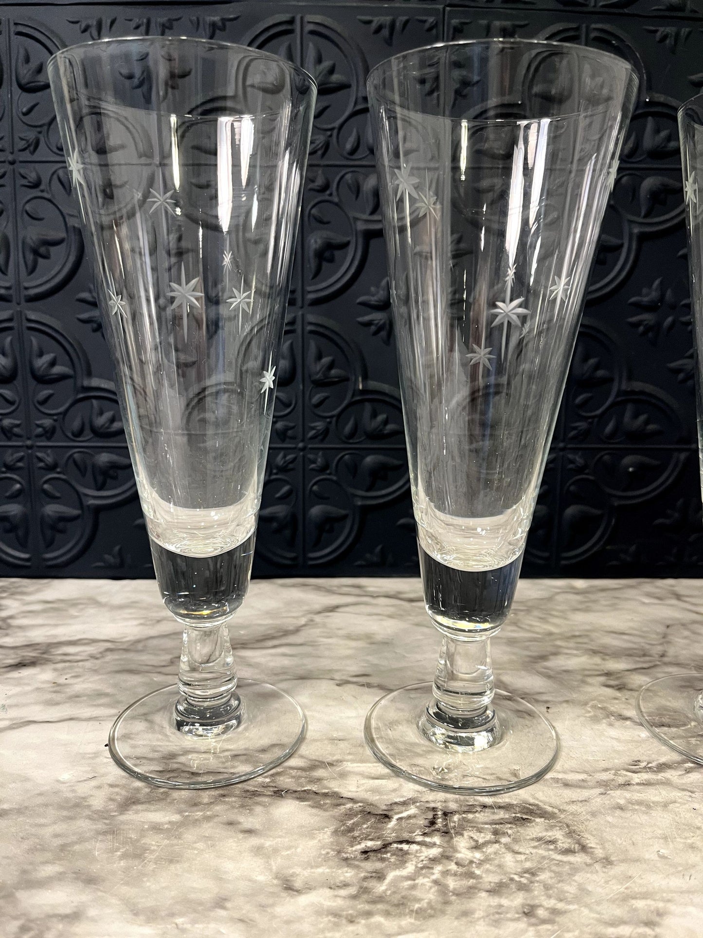 Stardust Pilsner Glasses x 8