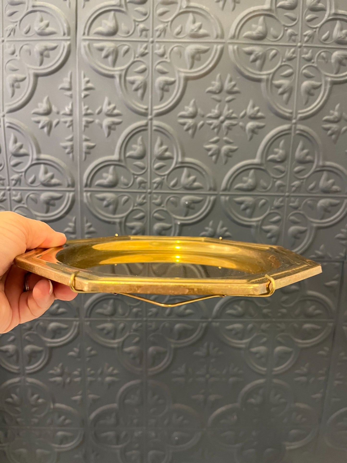 Brass Hexagon Wall Plate