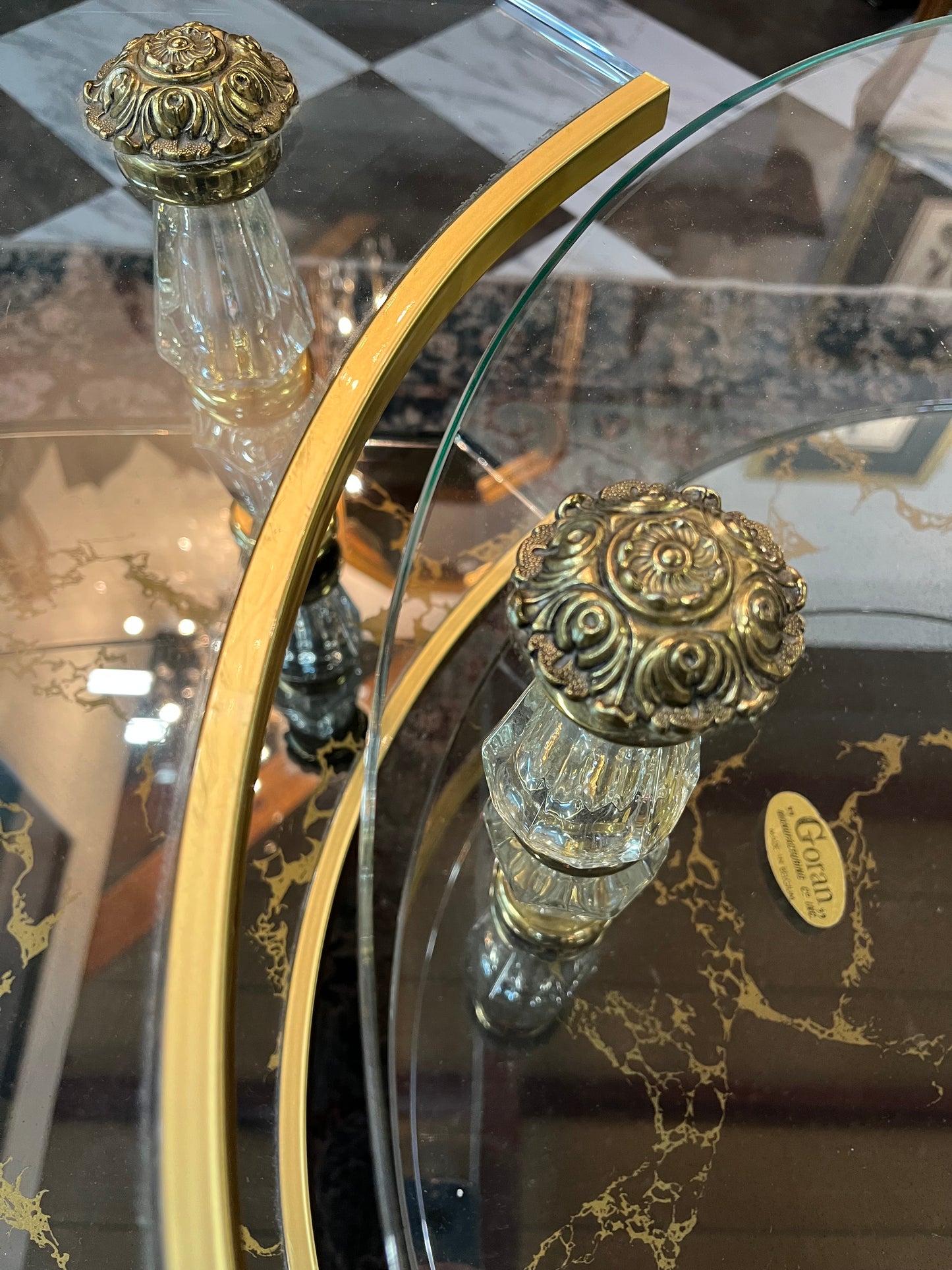 Goran of Belgium Hollywood Regency Table Set of 3