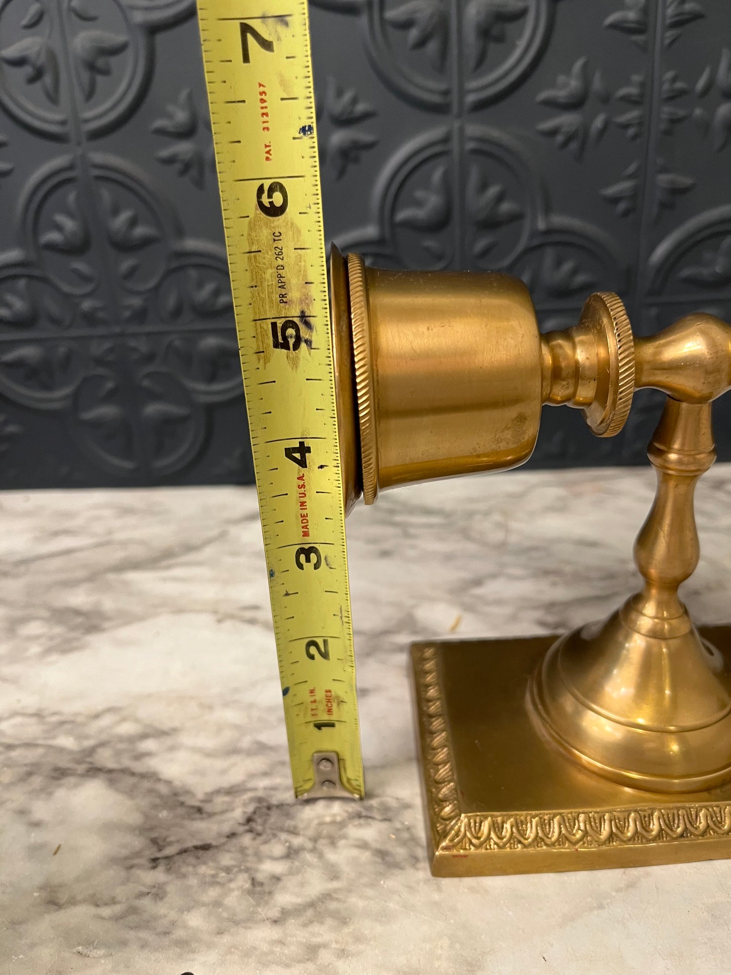 MCM 2 Tone Brass Candle Sconce