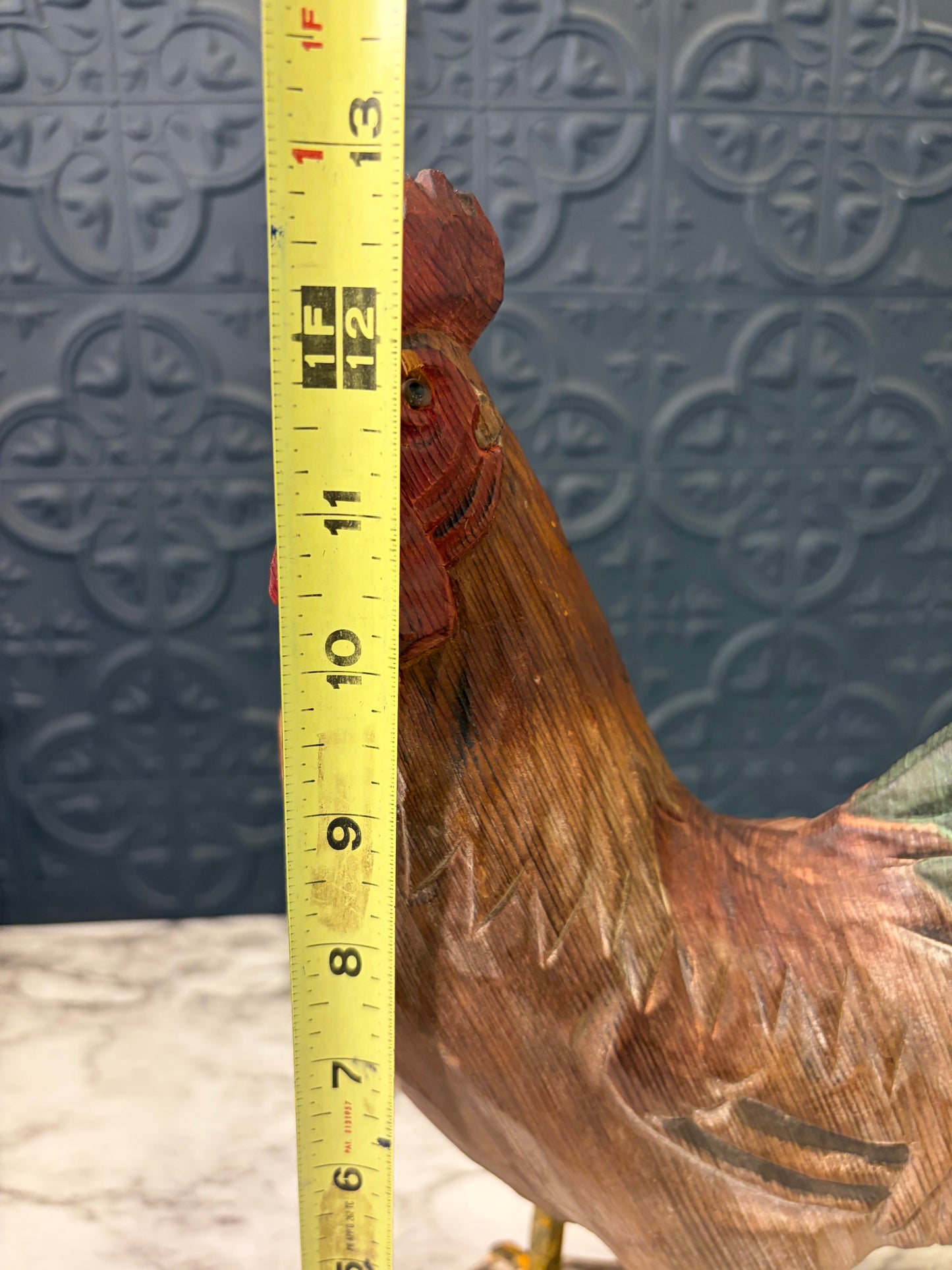 Resin Rooster Decor