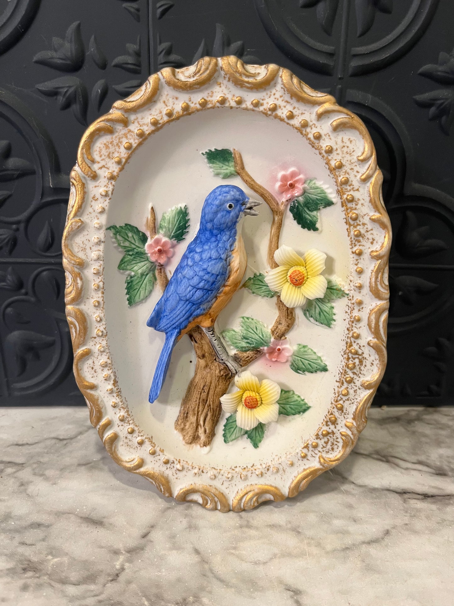 Homco Bluebird Wall Plaque