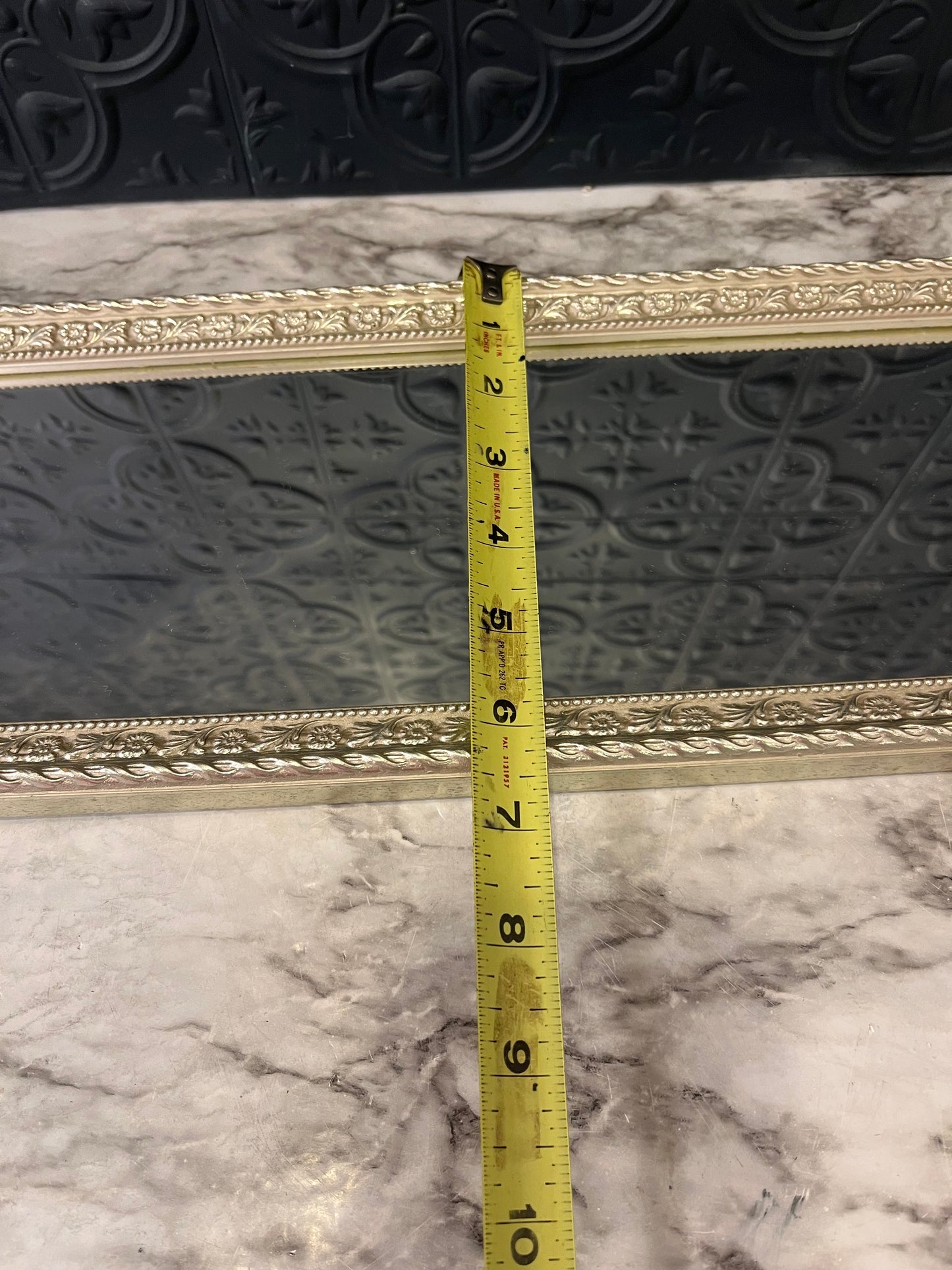 Champagne rectangle mirror