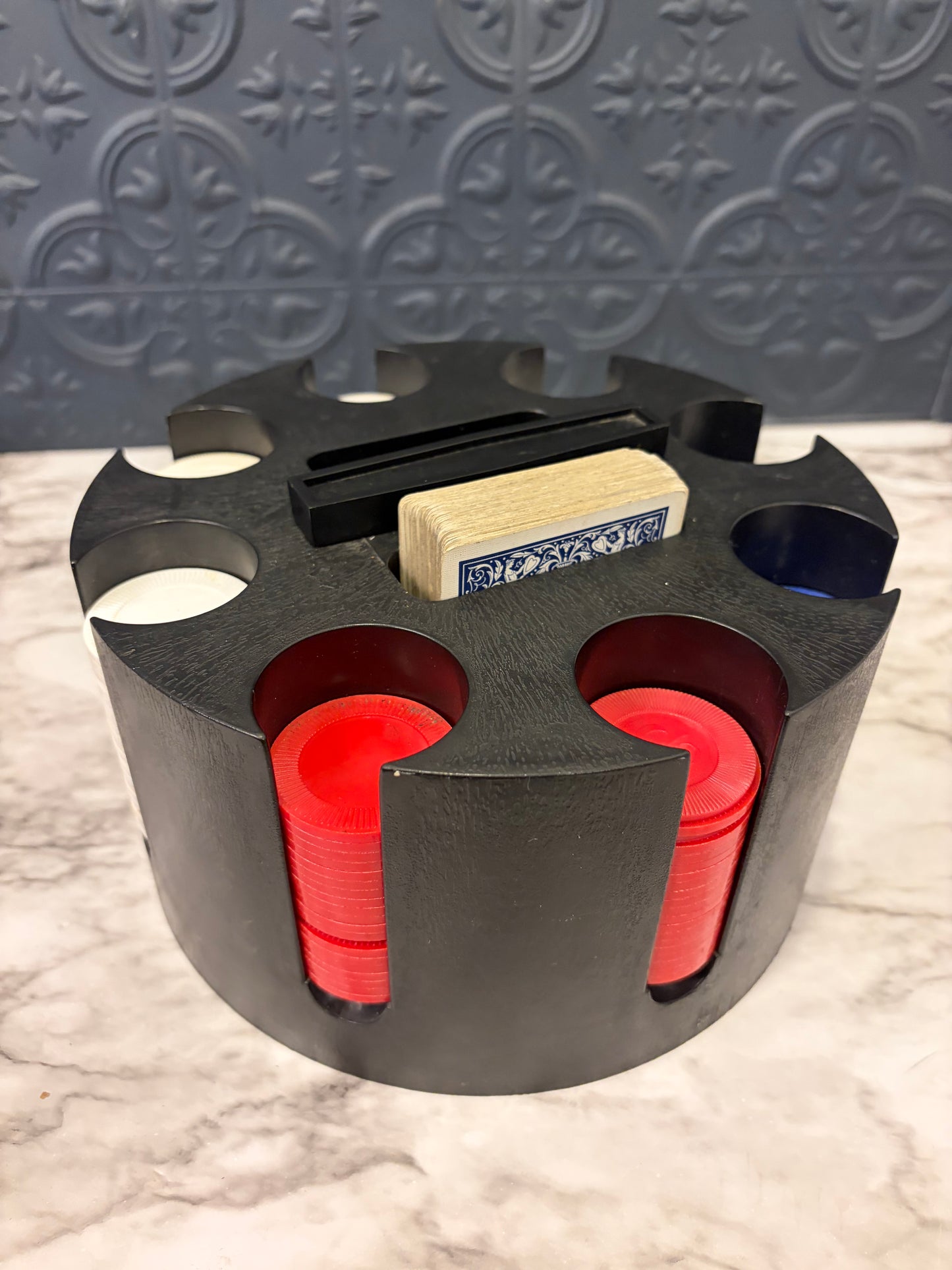 Poker set with chips