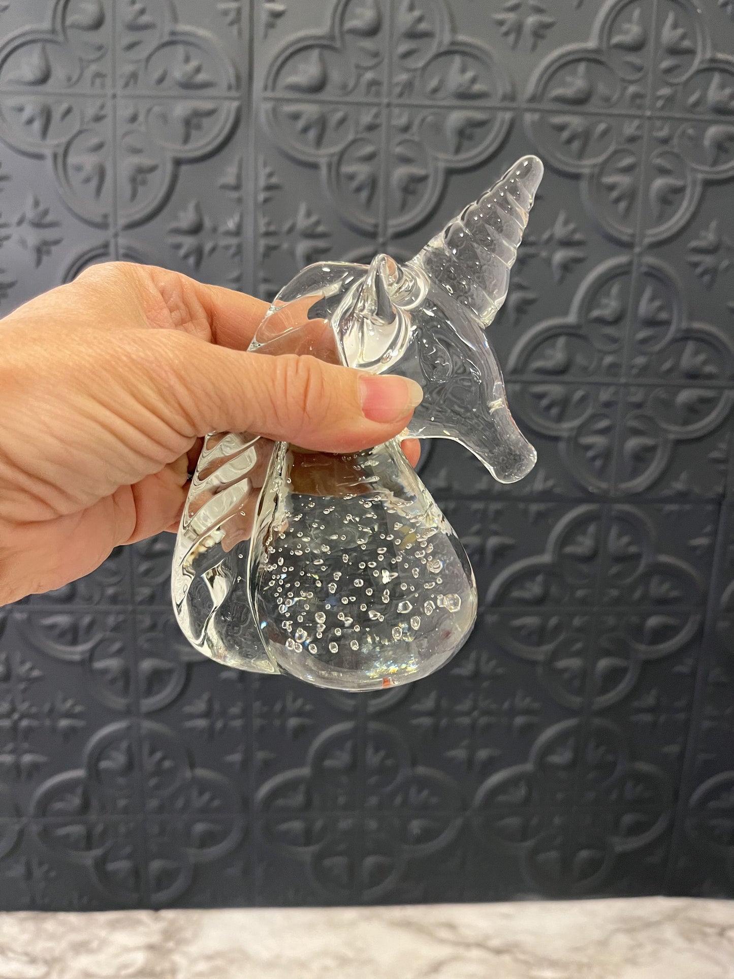 Glass unicorn