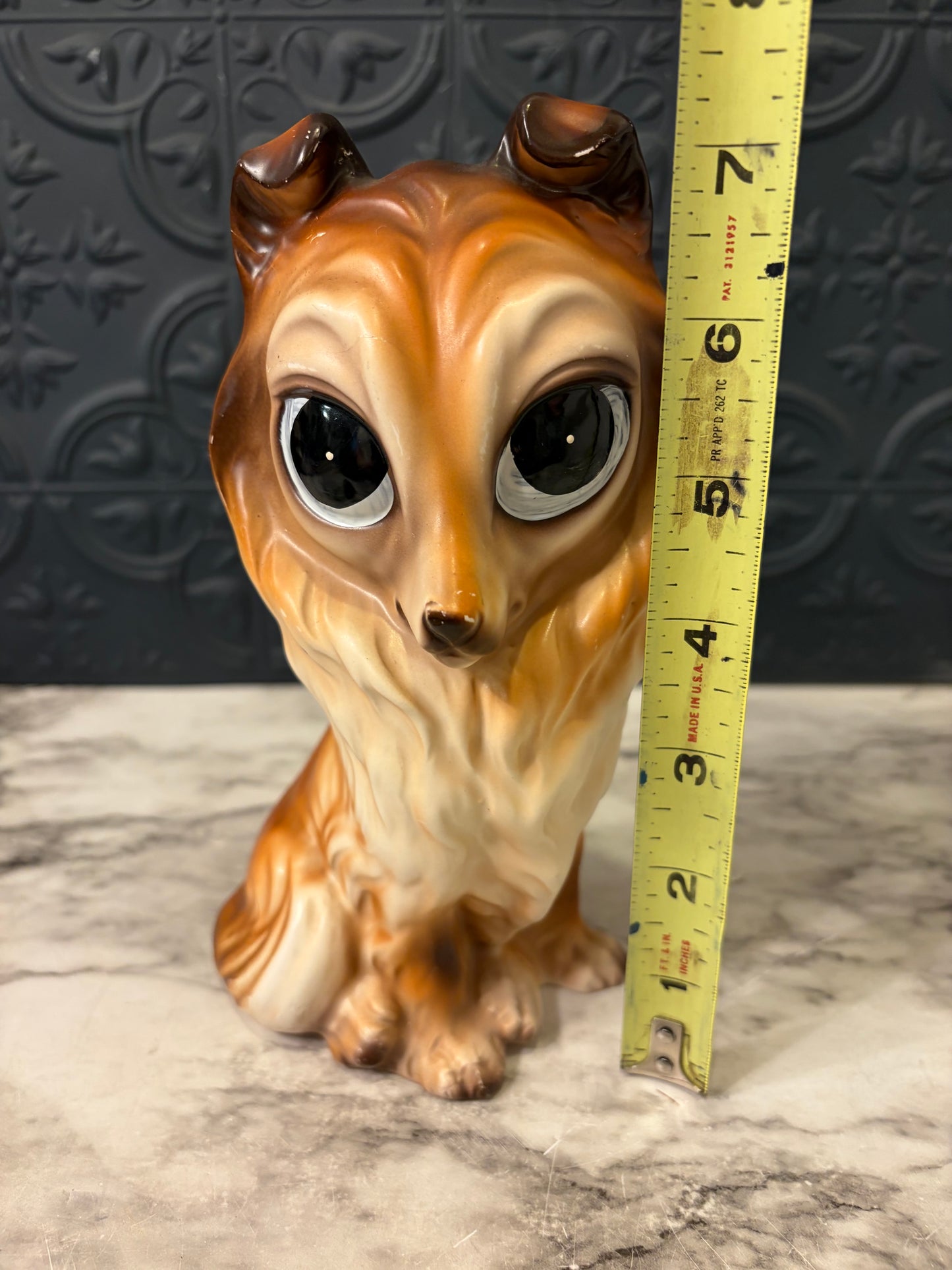 Big Eyed Collie Figure AS IS