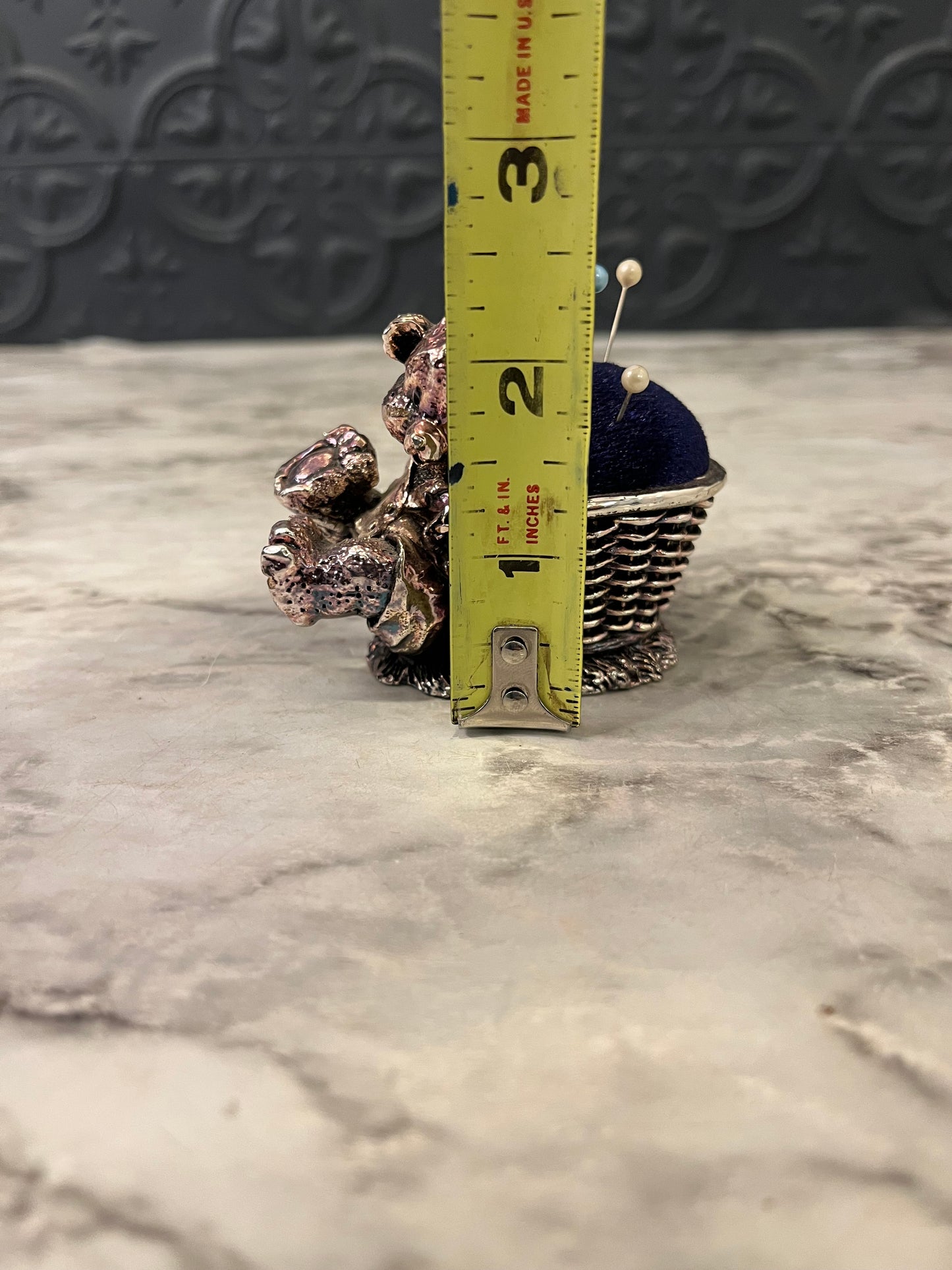 Bear with Pin Basket
