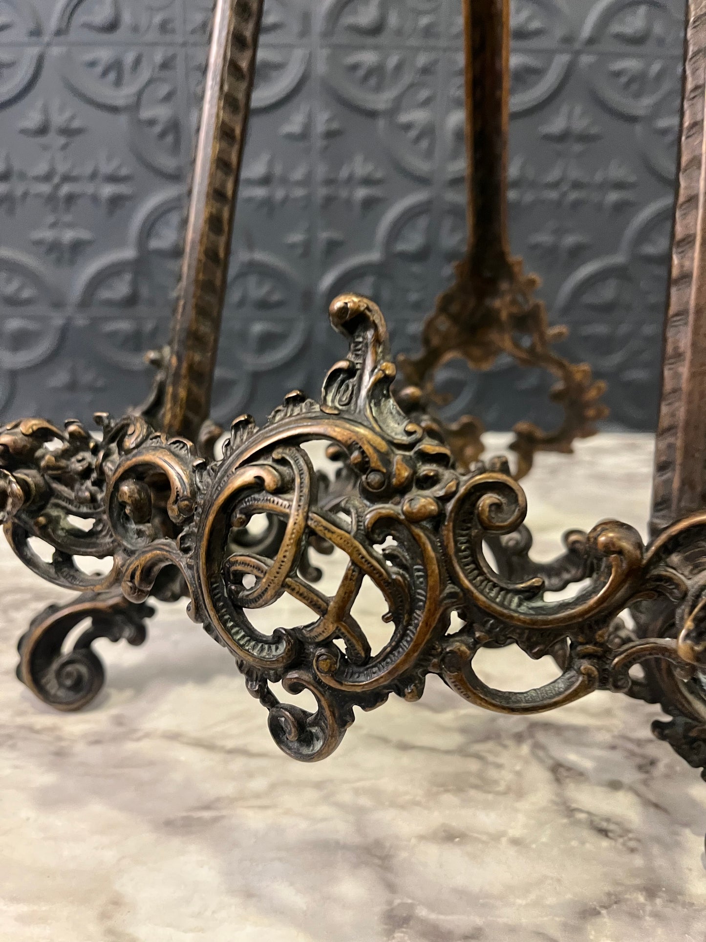 Large Metal Ornate Frame Stand