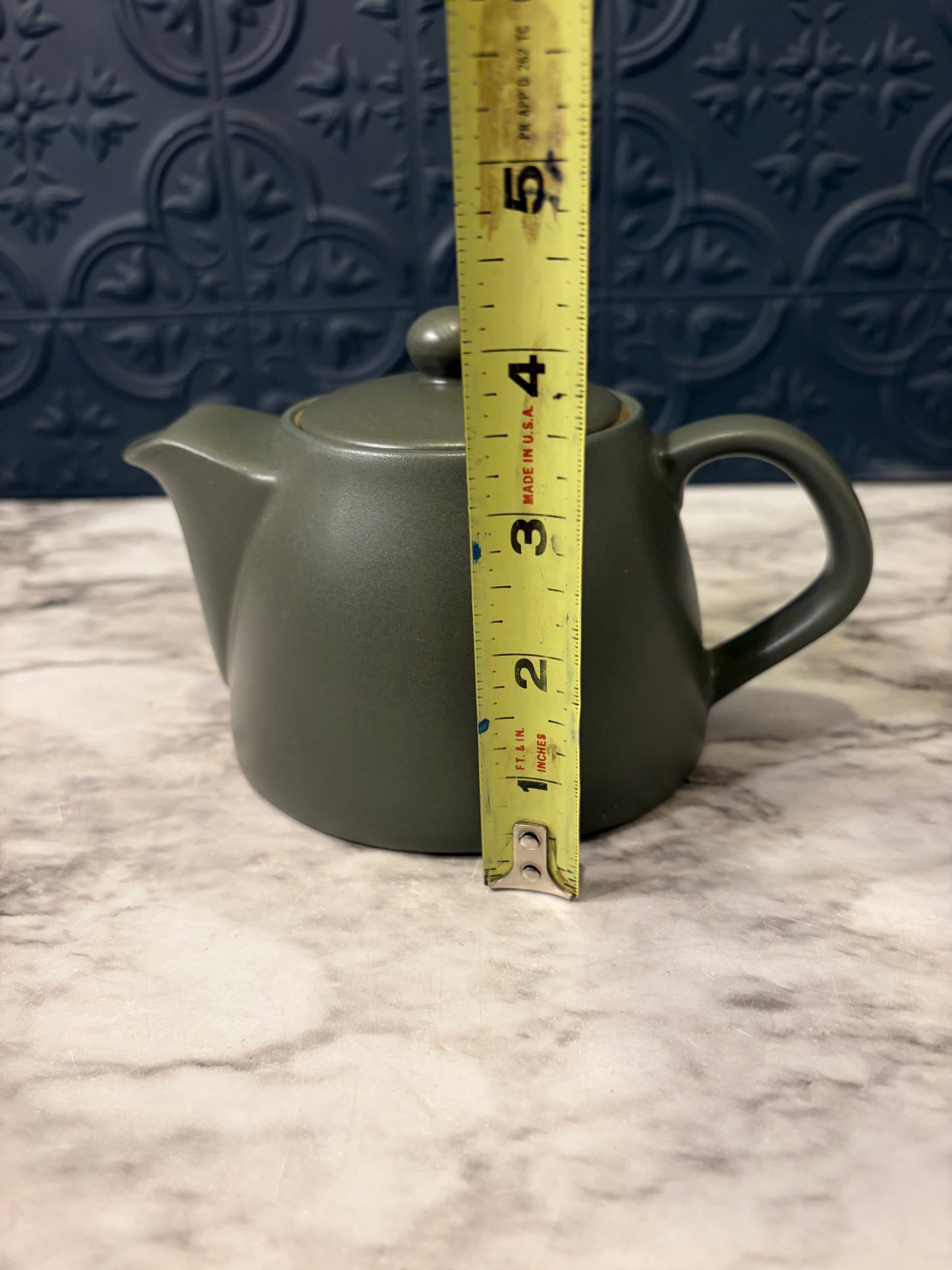 Small Greenish Gray Teapot