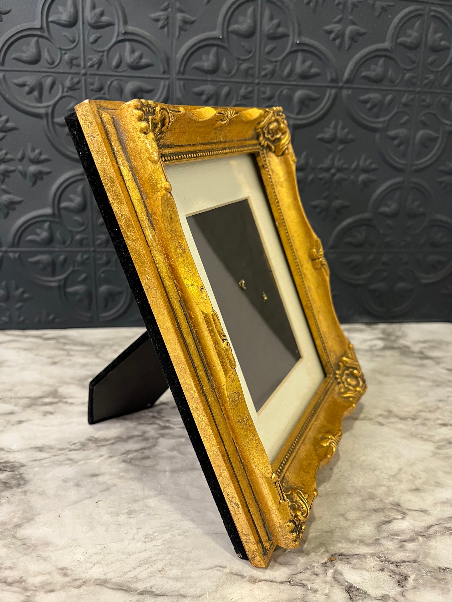 Small Gold Ornate frame with cream mat