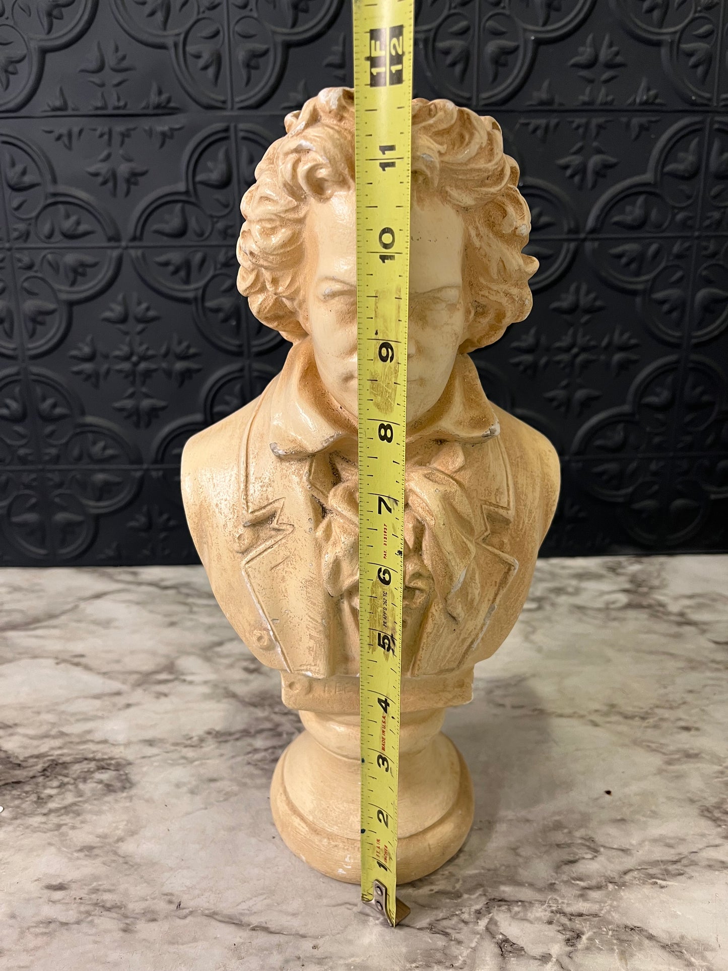 Cream Bust of Beethoven Plaster