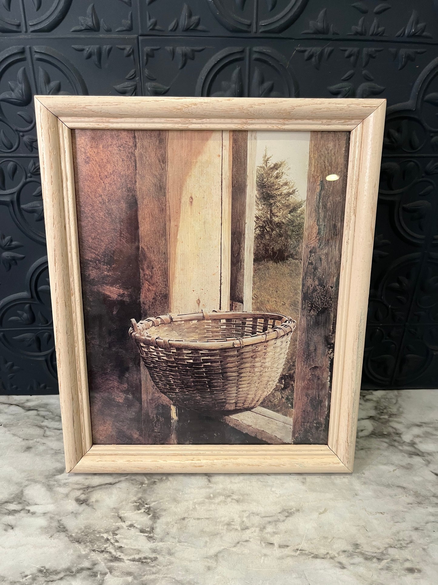 Framed Print "From my Garden" in Cream Frame