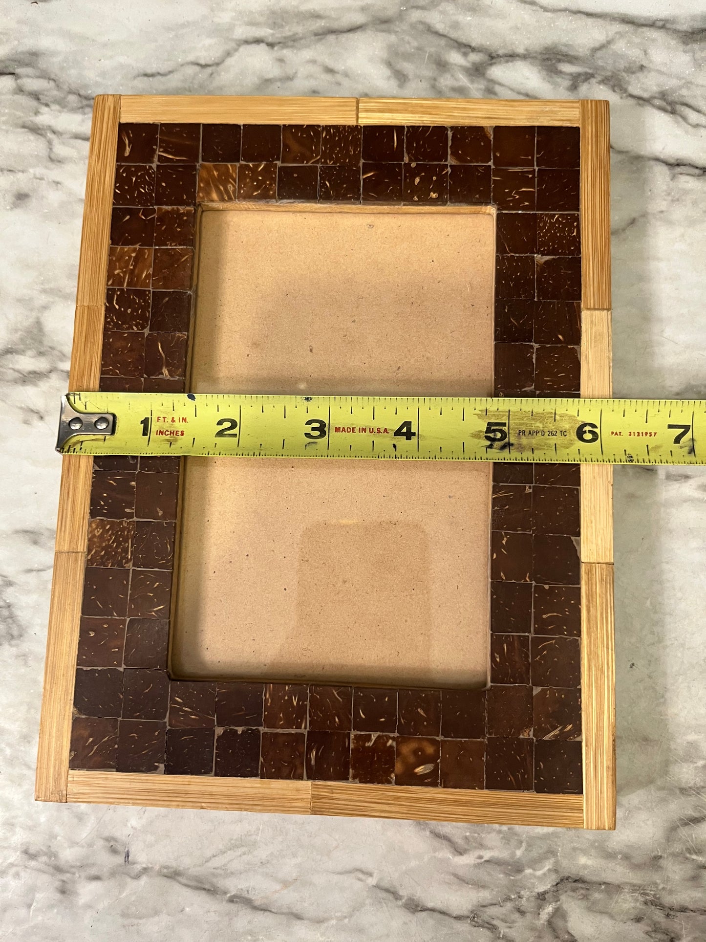 Light Wood and Tile Frame