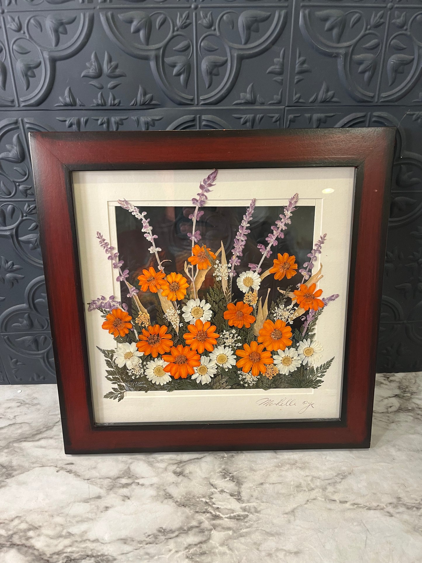 Pressed Flower Picture Framed