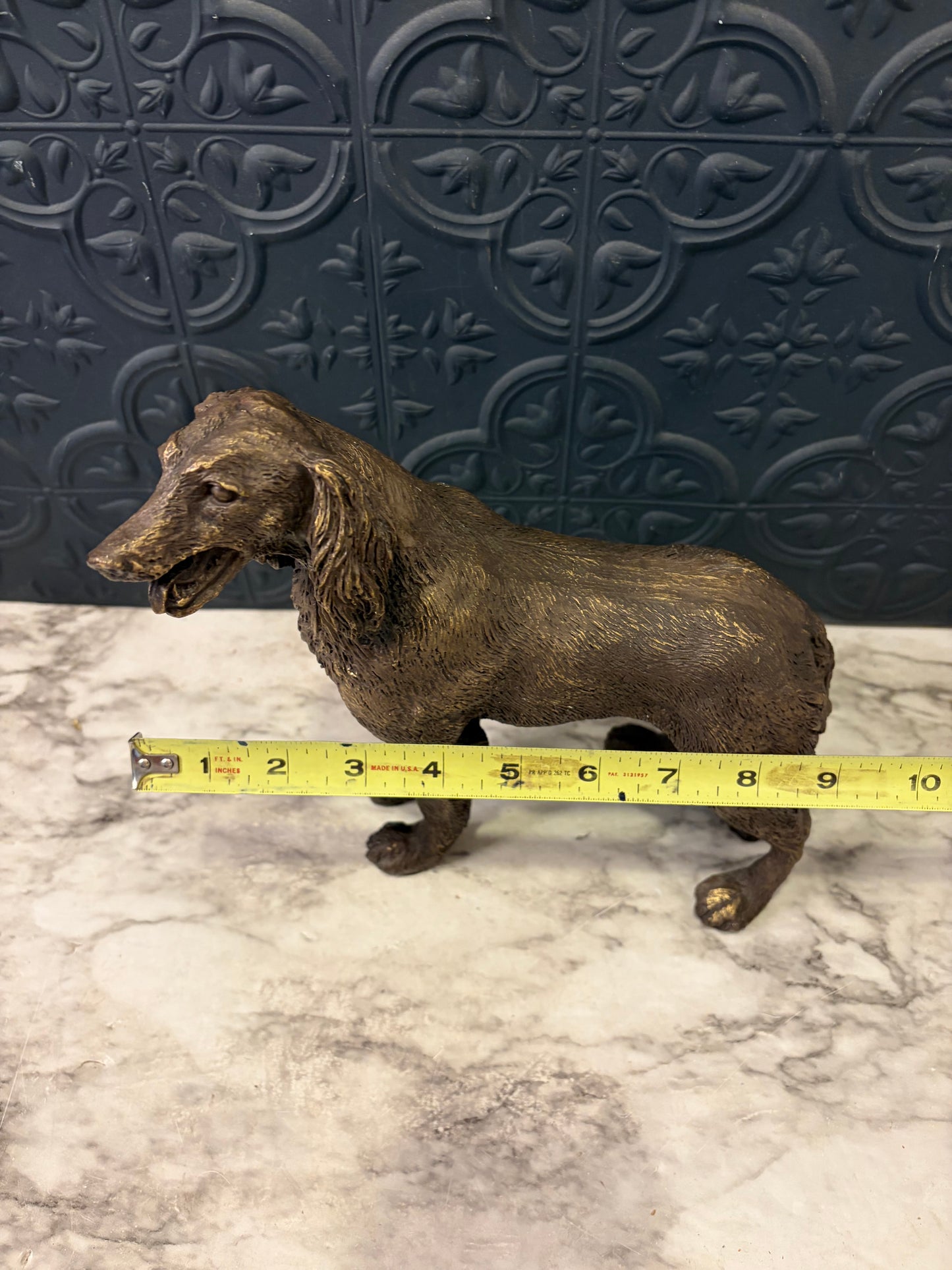 Resin Irish Setter in Bronze Color Finish