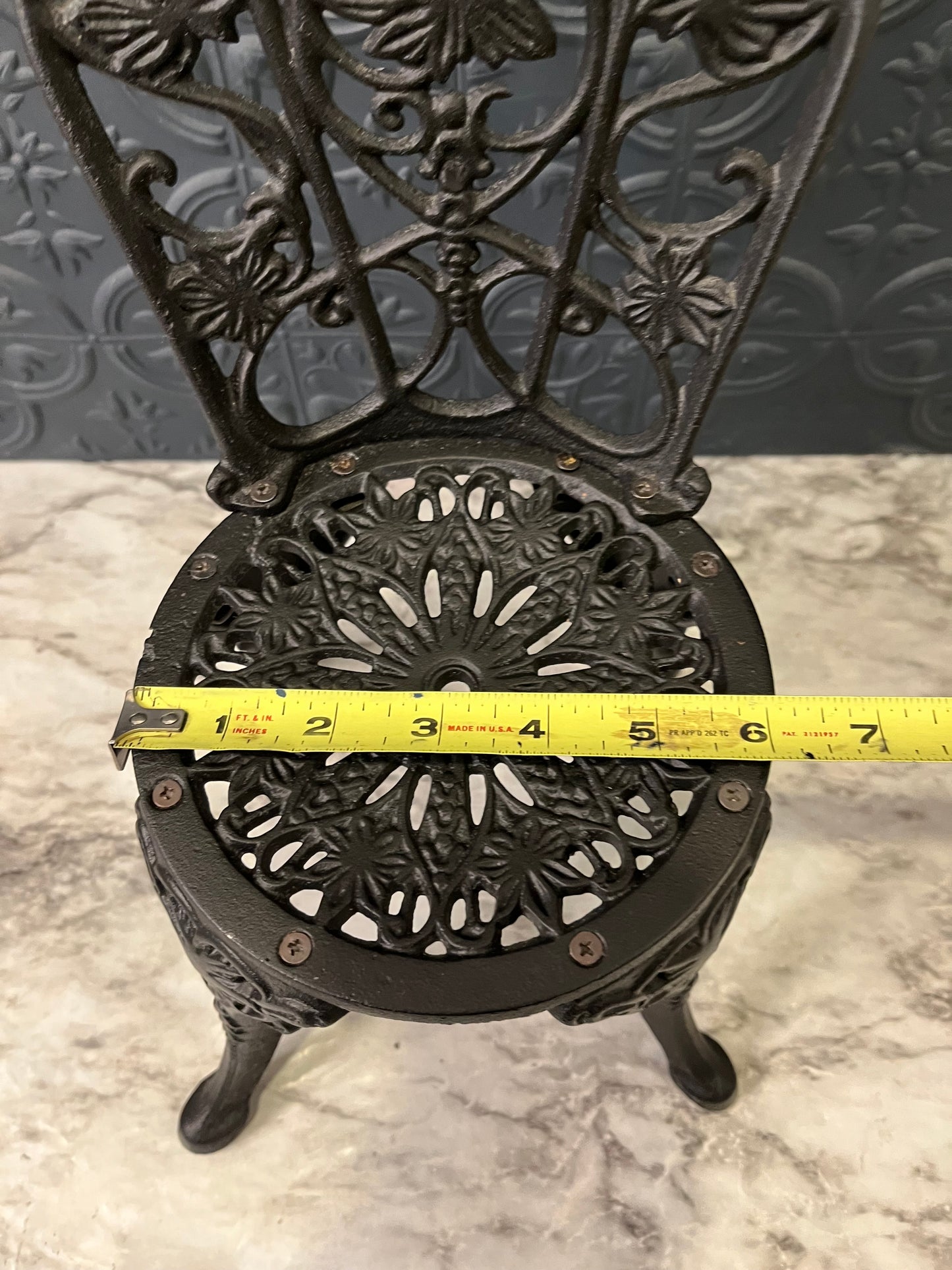 Small Cast Iron Bistro Chair