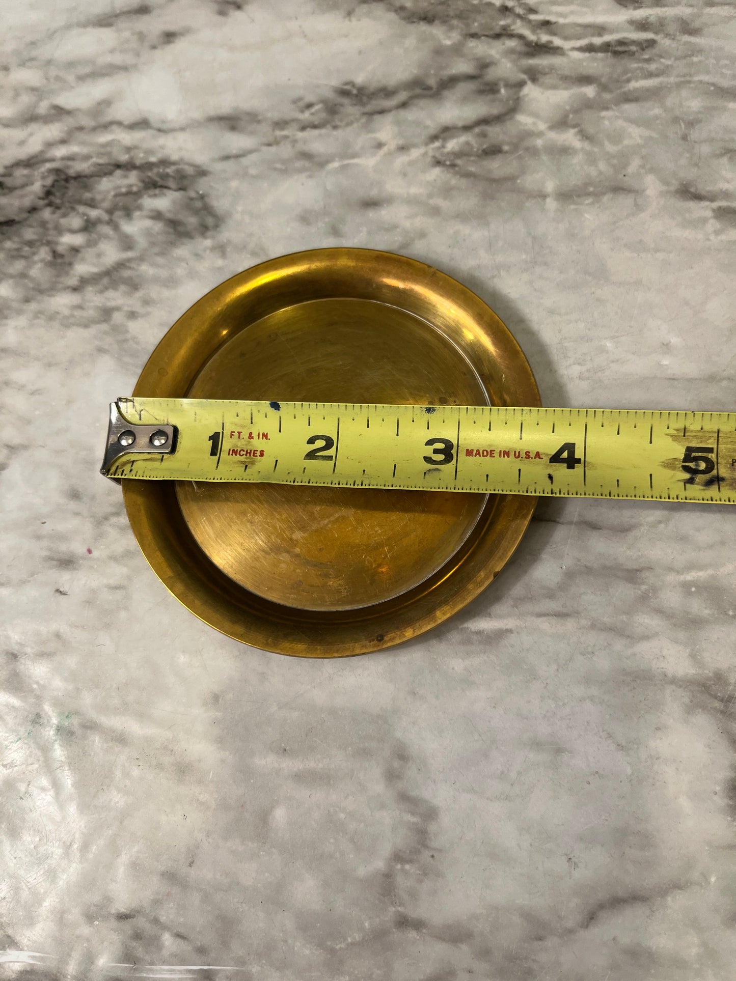 Small 3.75 brass Tray