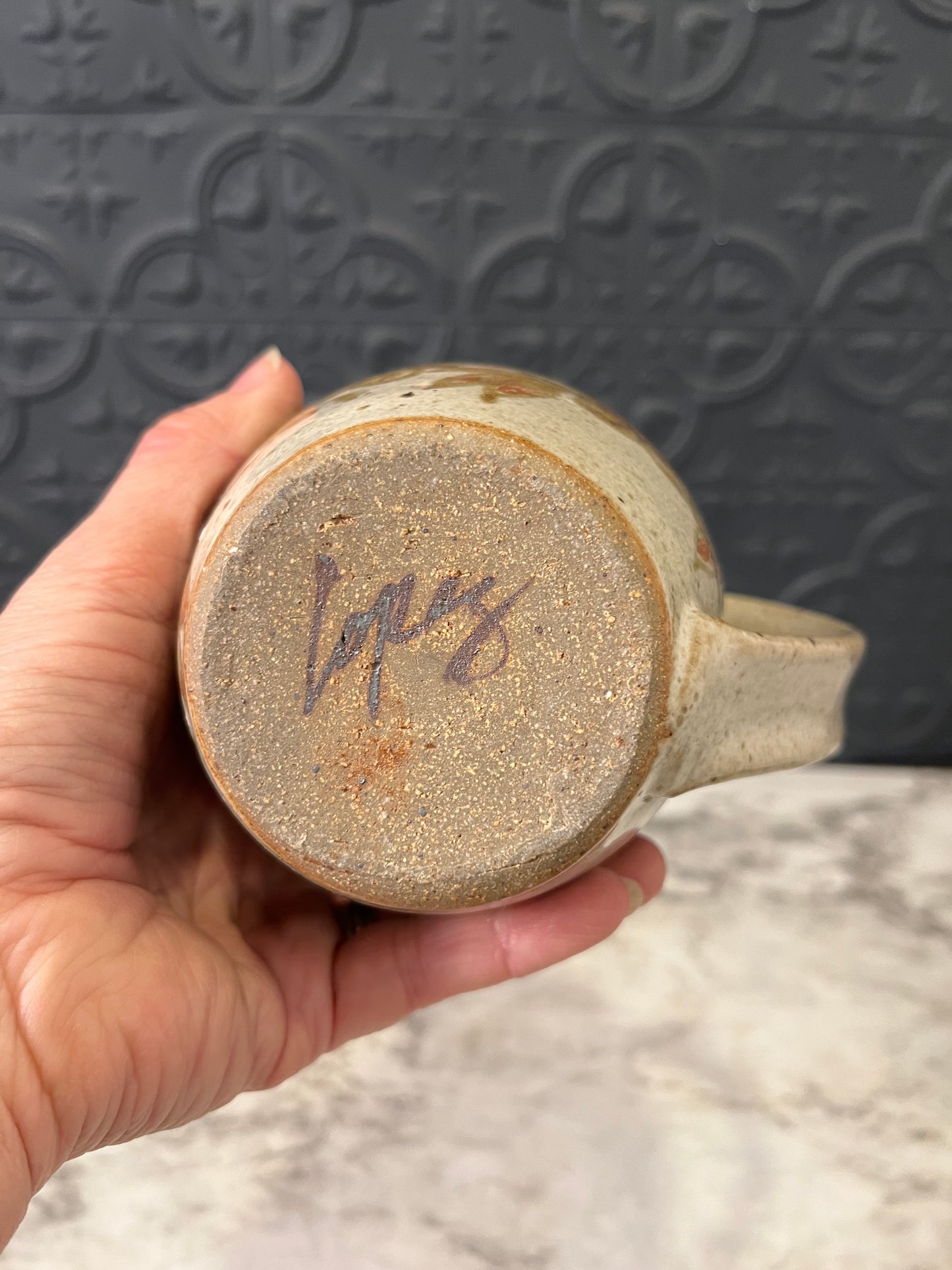 Lopez Stone Pitcher Tan