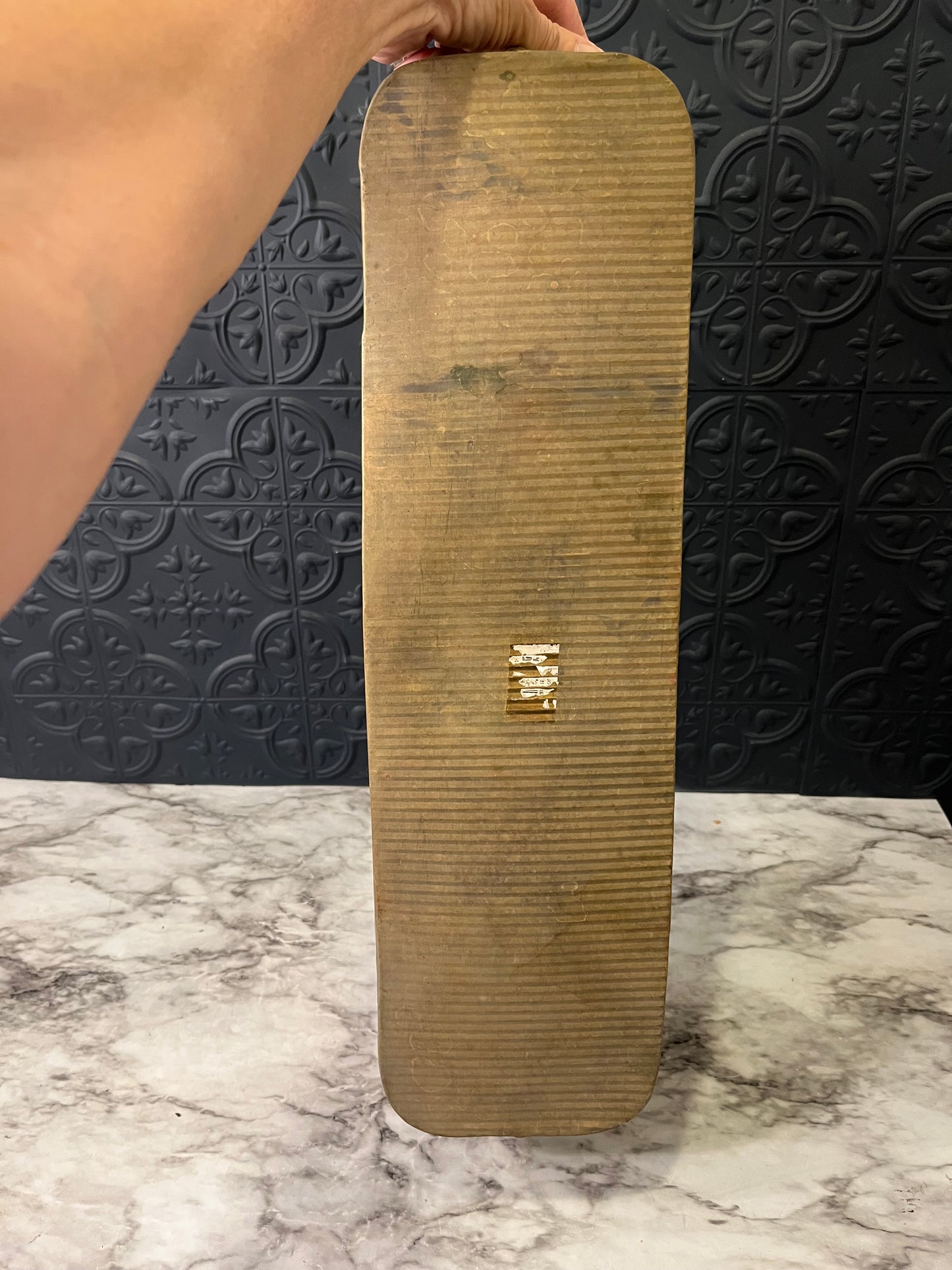 Long Narrow Brass Planter