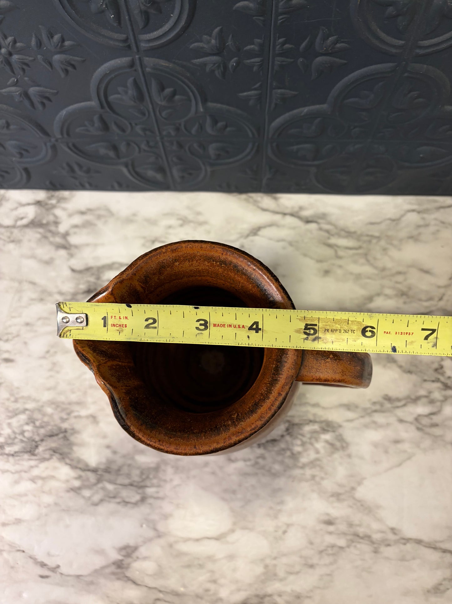 Studio Pottery Brown Pitcher