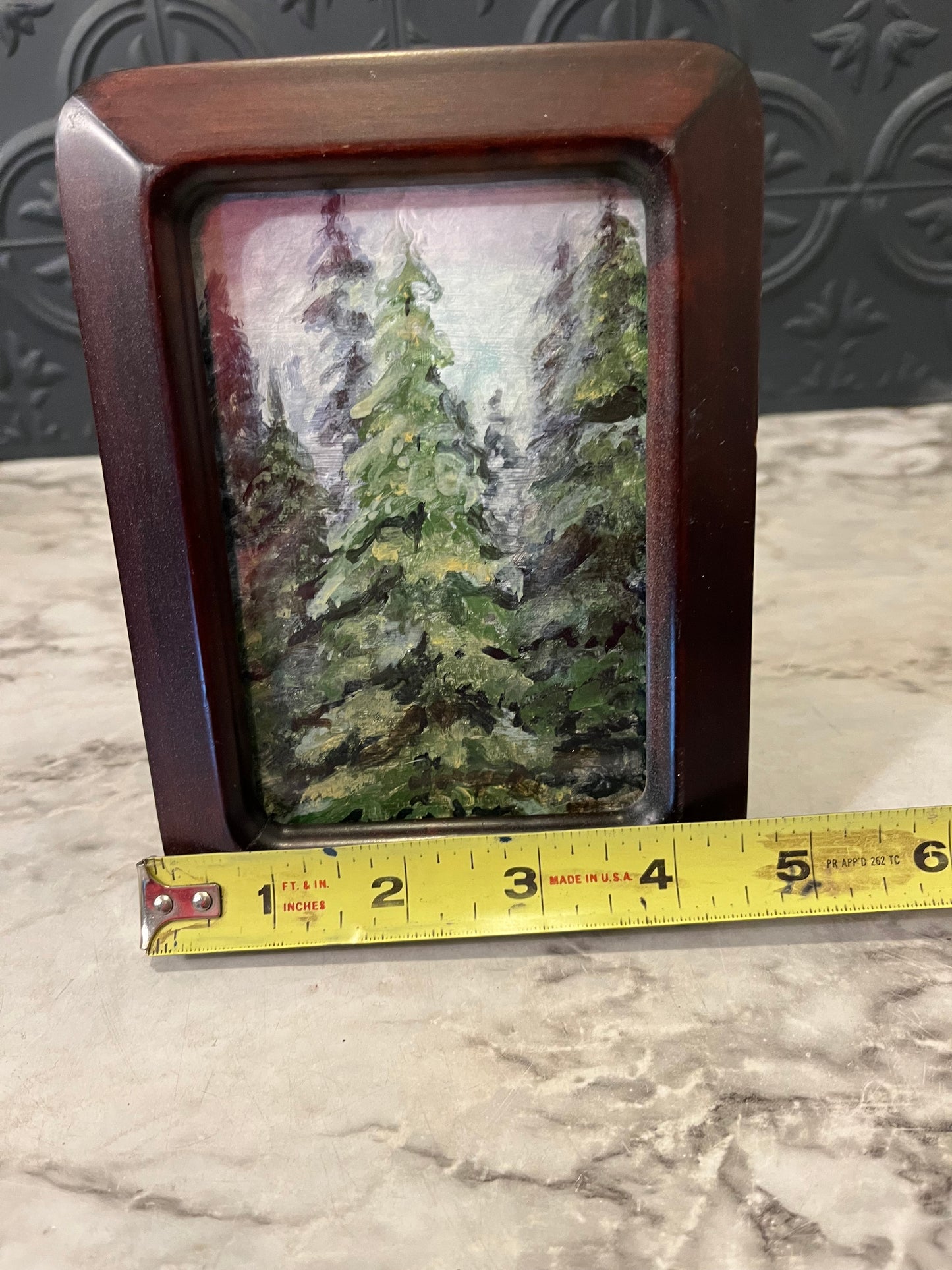 Winter Trees Original Painting By Jessie