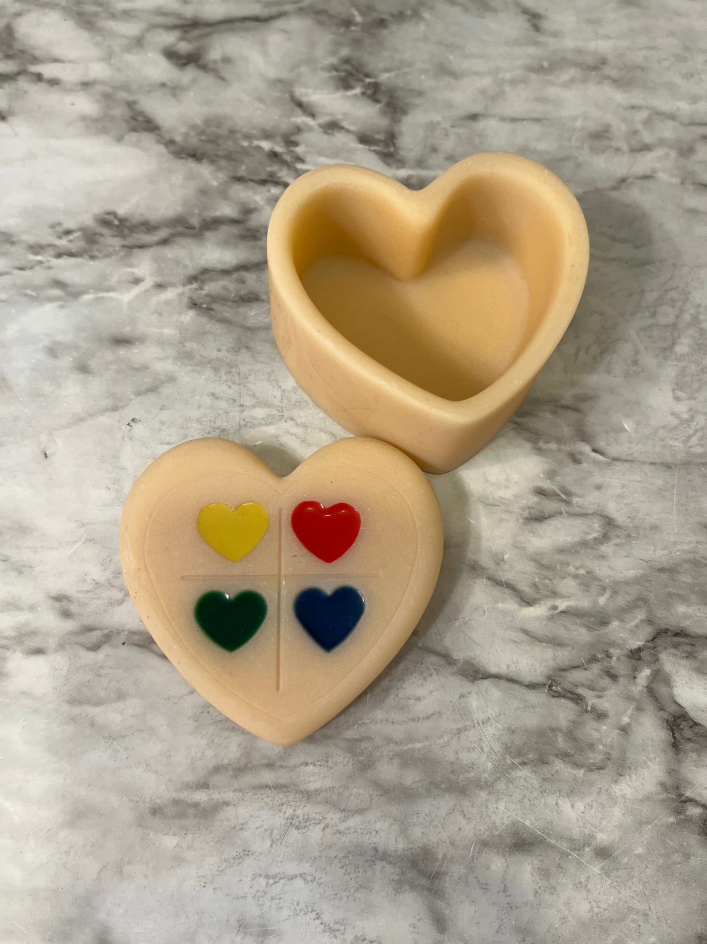 Heart Trinket Box with Hearts
