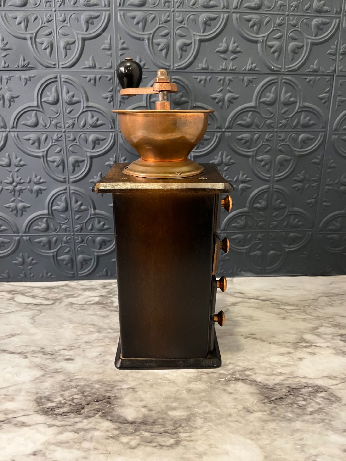 Wood Coffee Grinder with 4 drawers