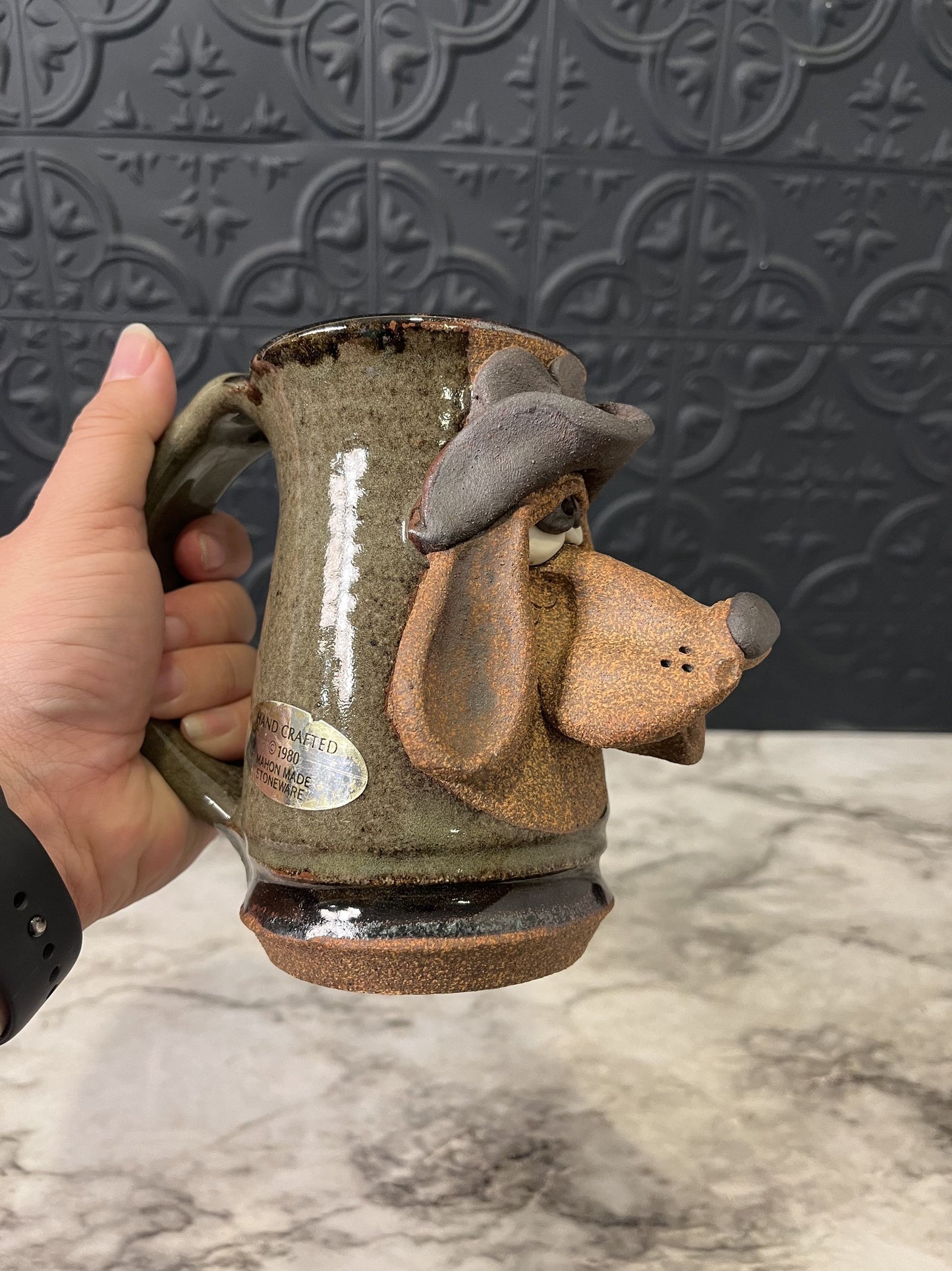 Mahon stoneware dog mug