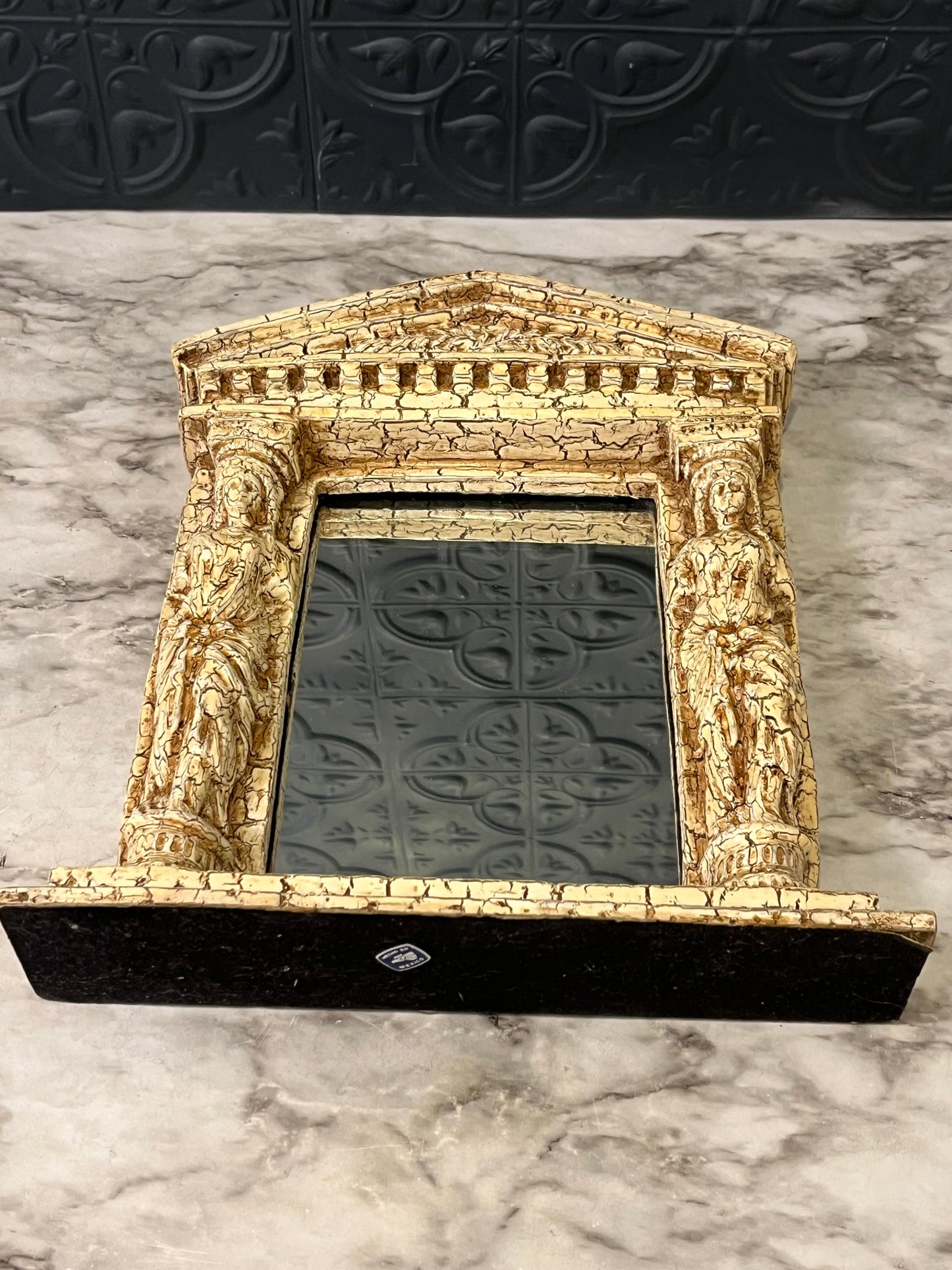 Decorative Mirror resembling Roman Temple