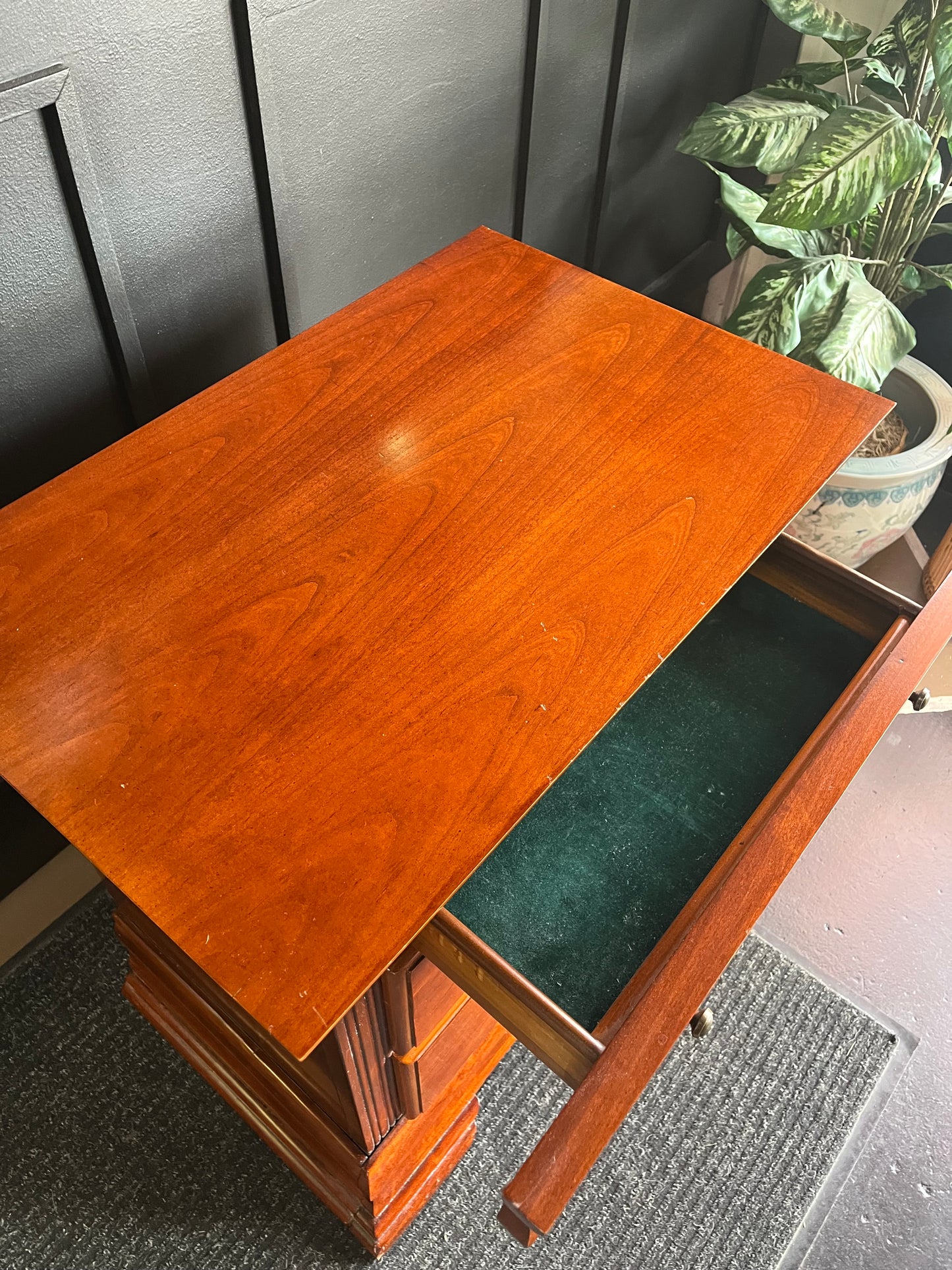 Cherry Night Stand with Rounded top Drawer