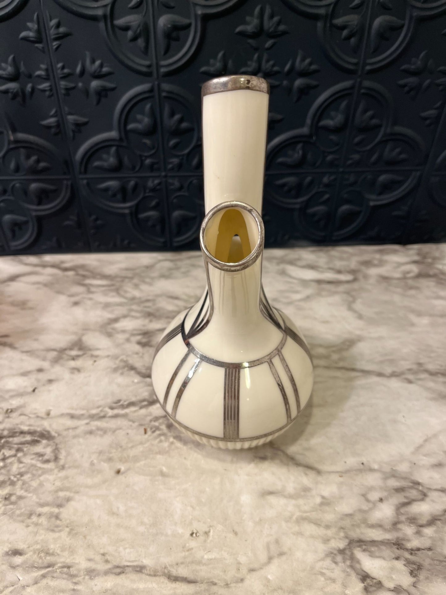 Lenox Aorta Vase With Sterling Silver