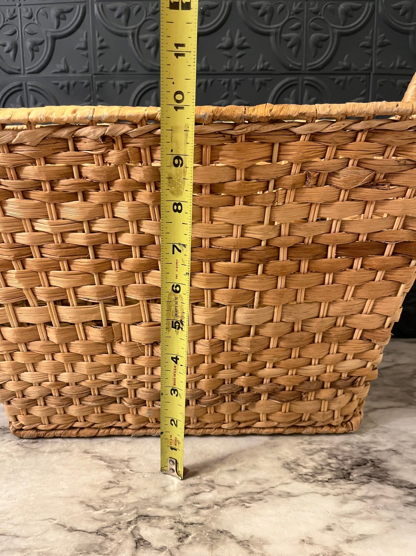 Wicker Basket Magazine Holder