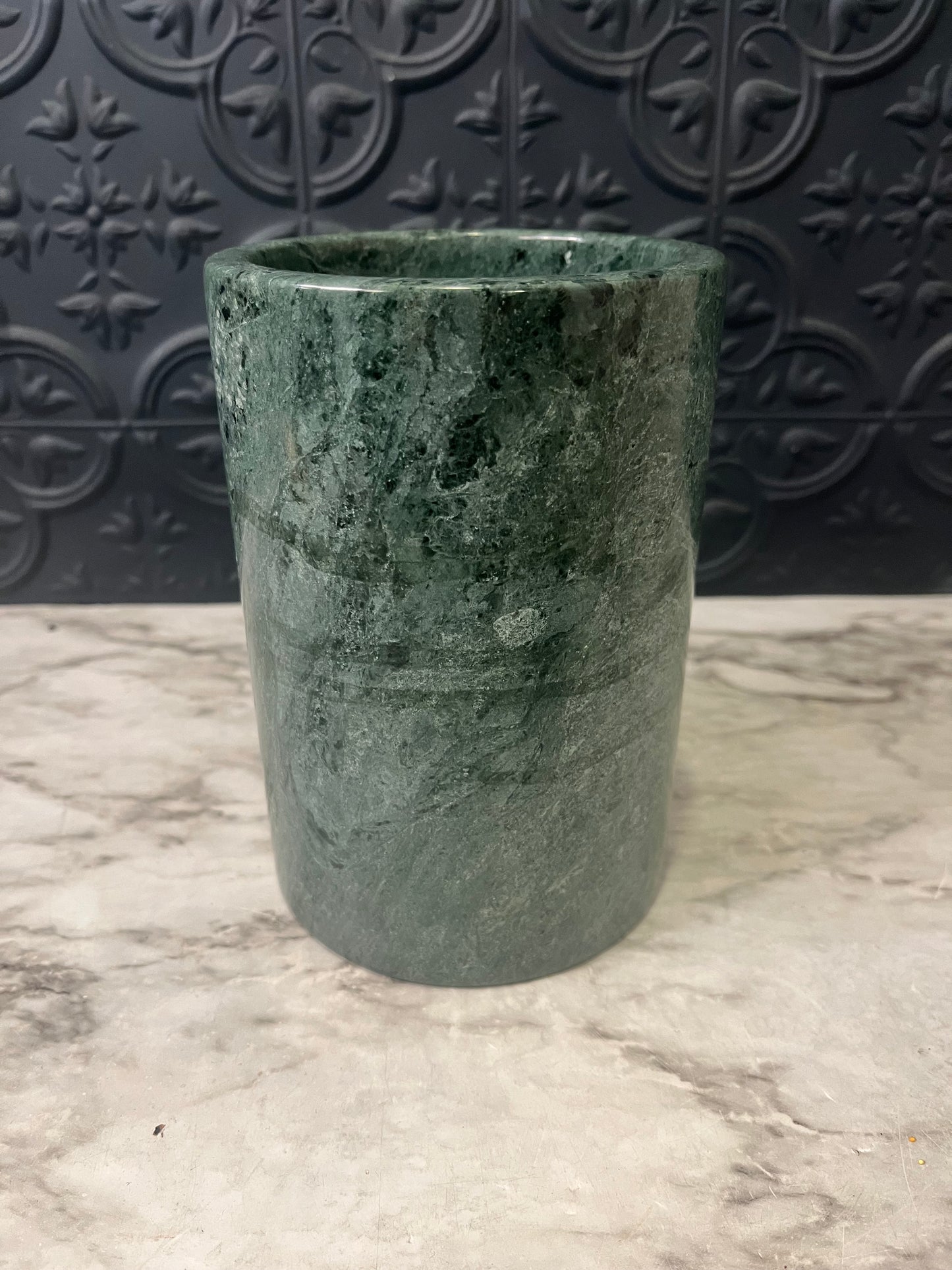 Green Marble Stone Utensil Holder