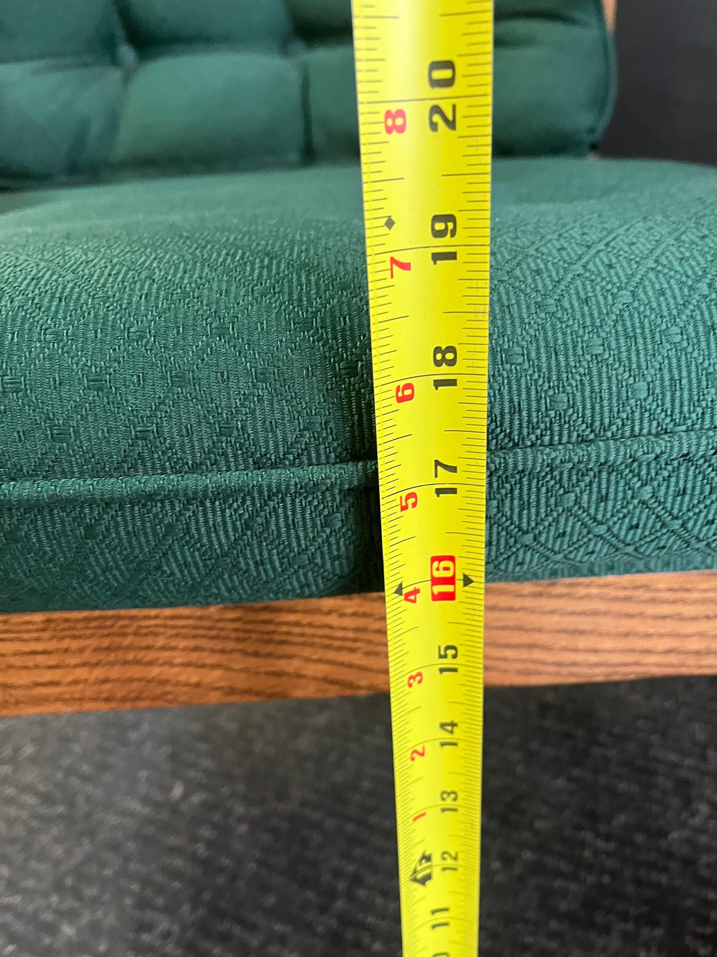 Green Rolling Chair with Cane