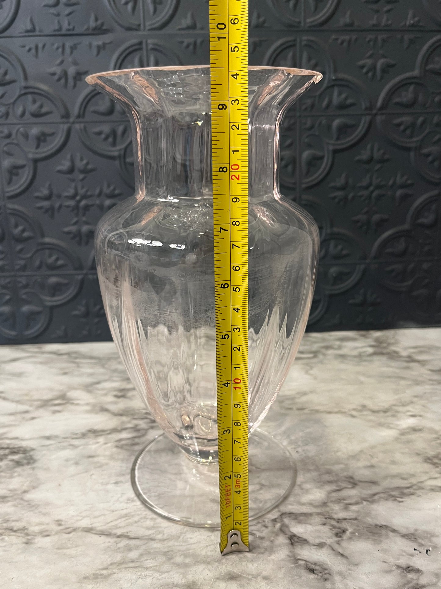 Tiffin Light Pink Glass Vase