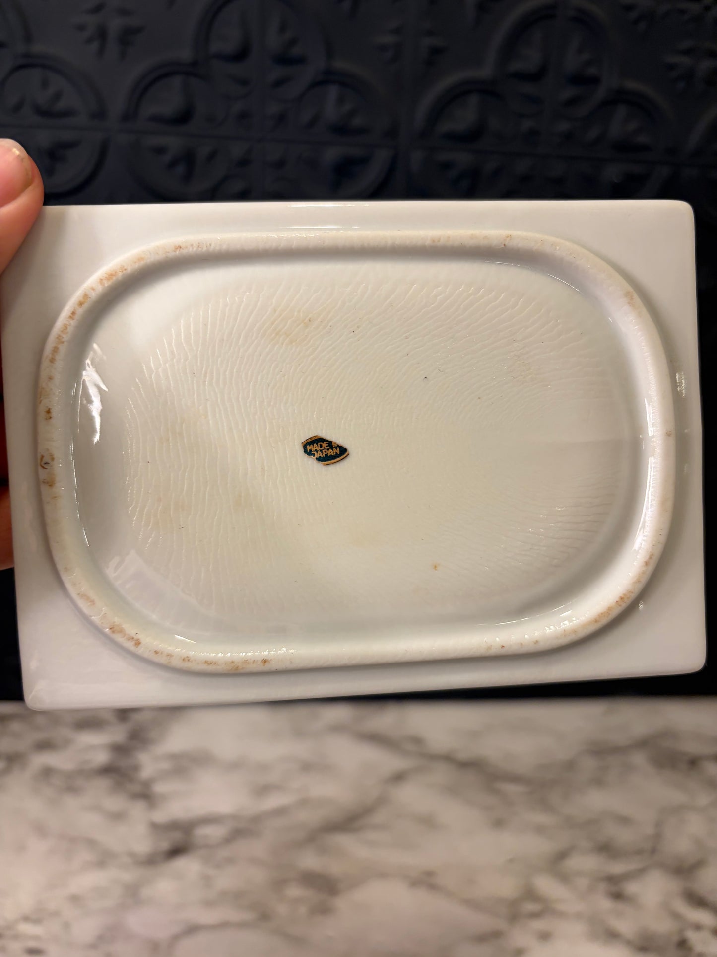 White Soap Plate