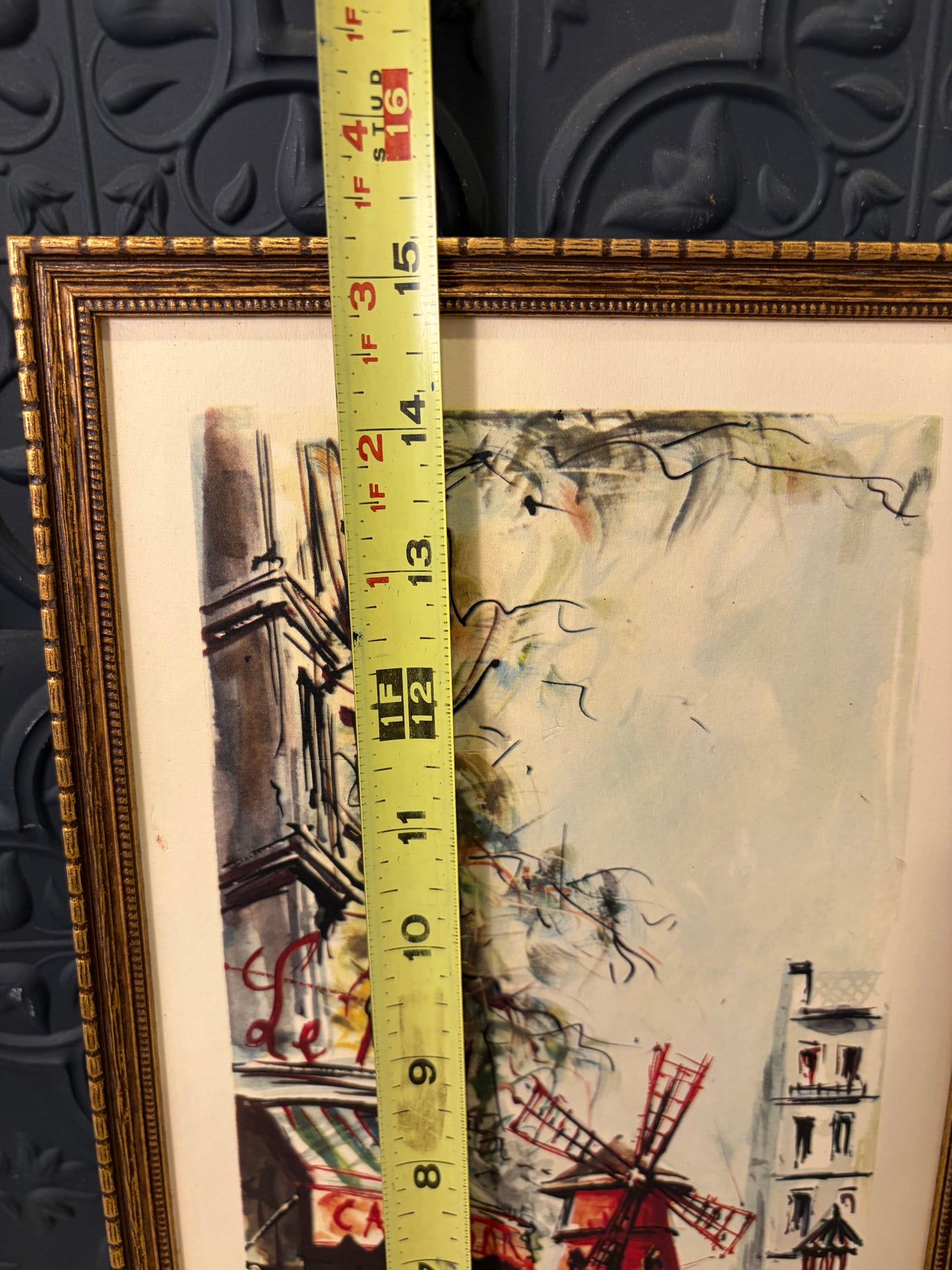 Vintage Print by C Ducollet Paris Moulin Rouge