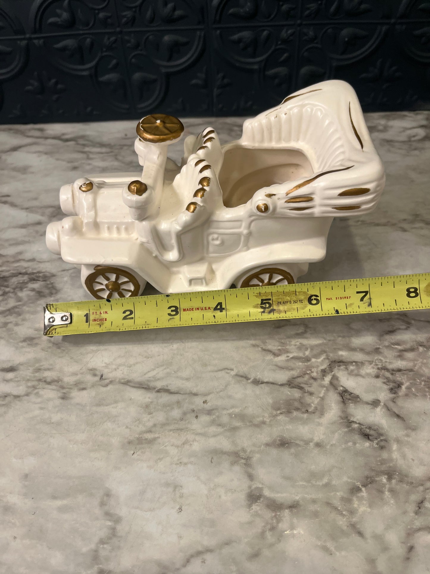 Vintage Model T Planter White