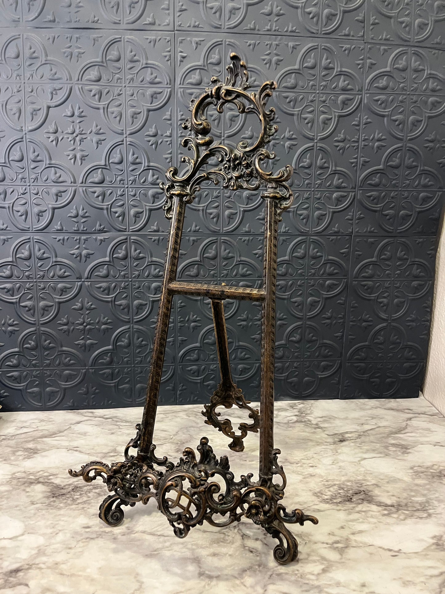 Large Metal Ornate Frame Stand
