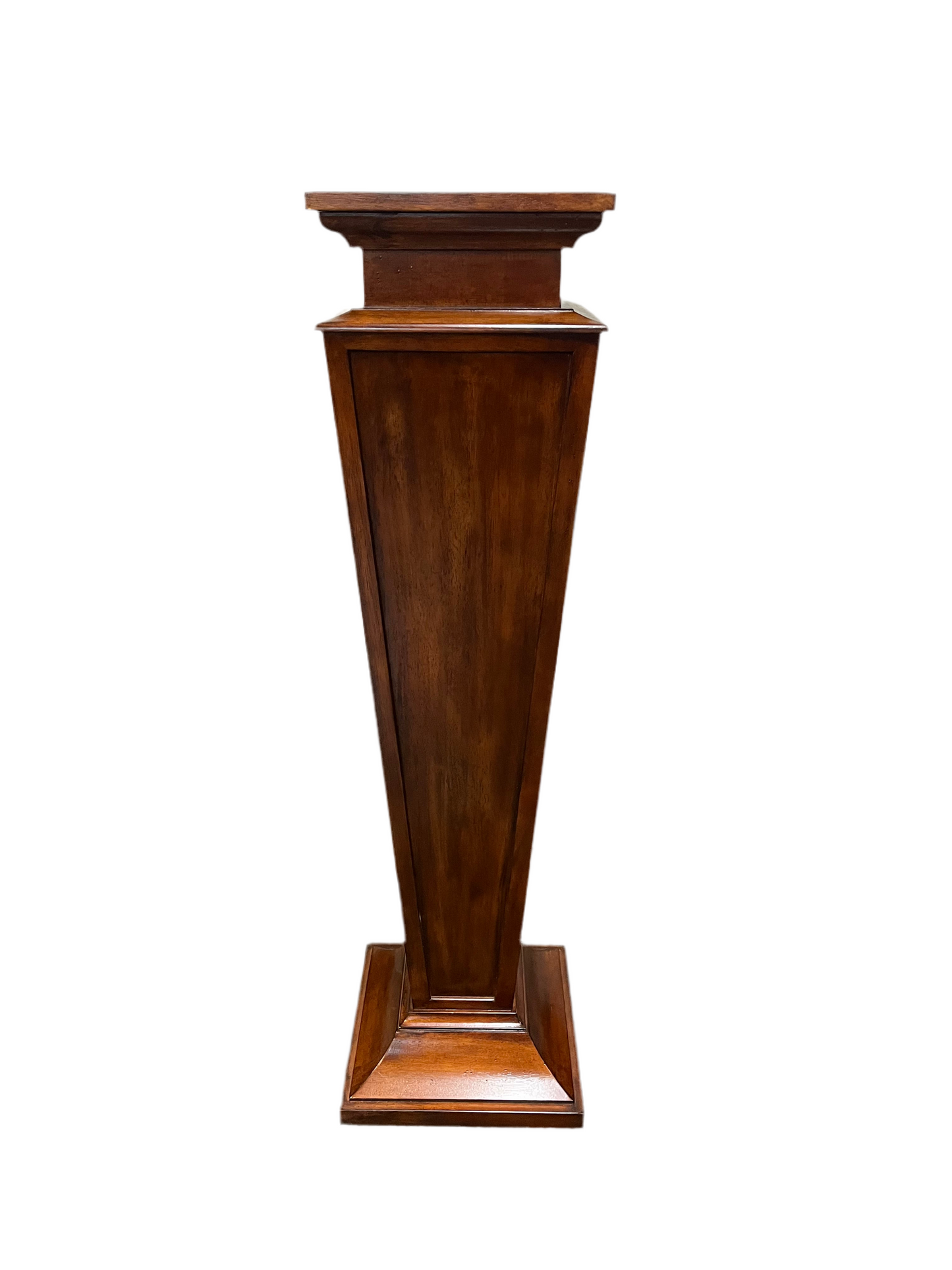 Large Tapered Wood Pedestal
