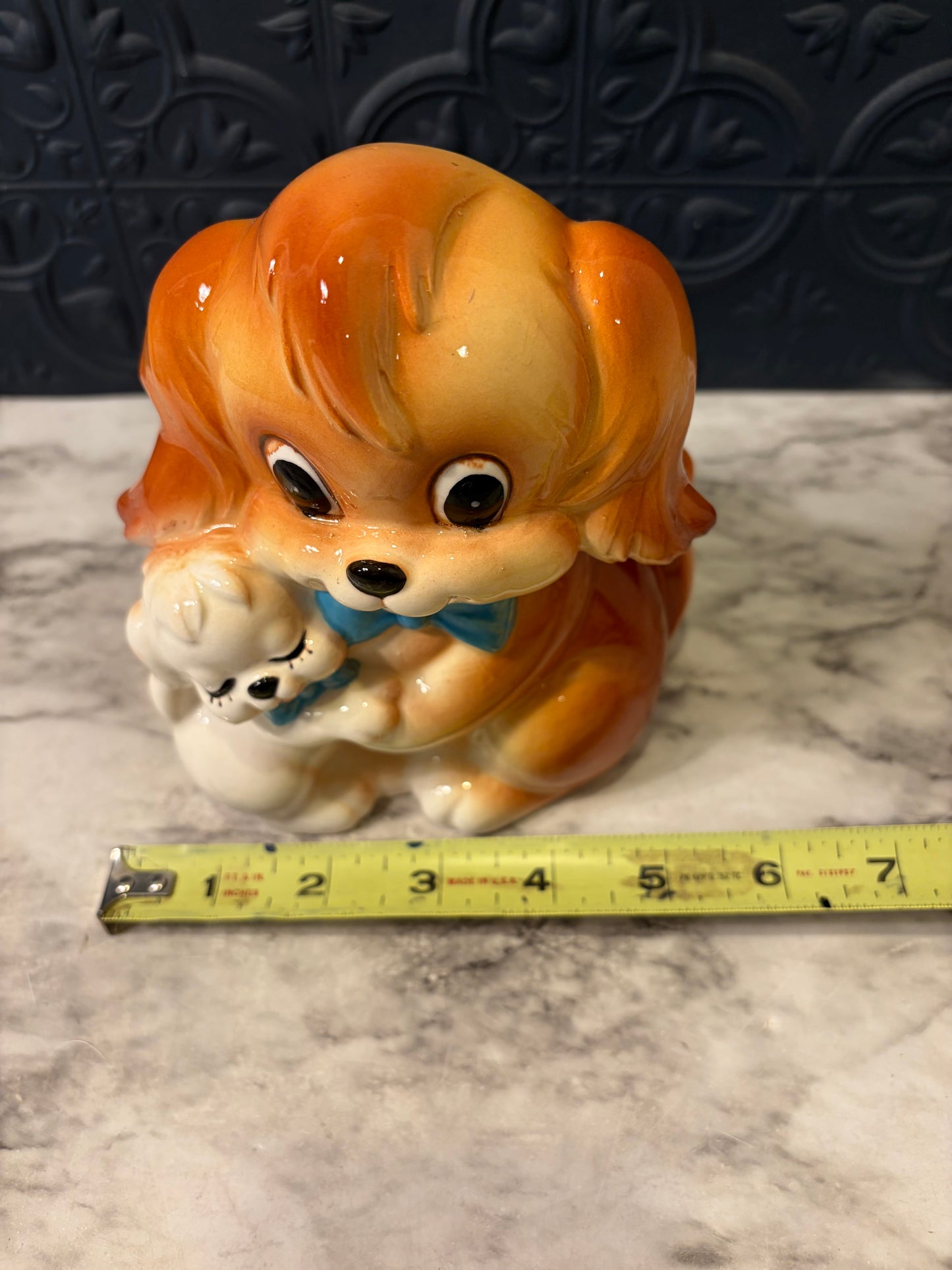 Lefton Dog and Puppy Planter