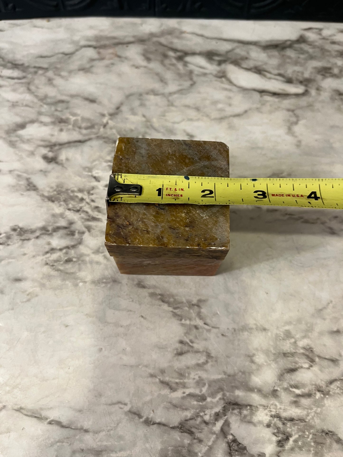 Stone Cube Trinket Box