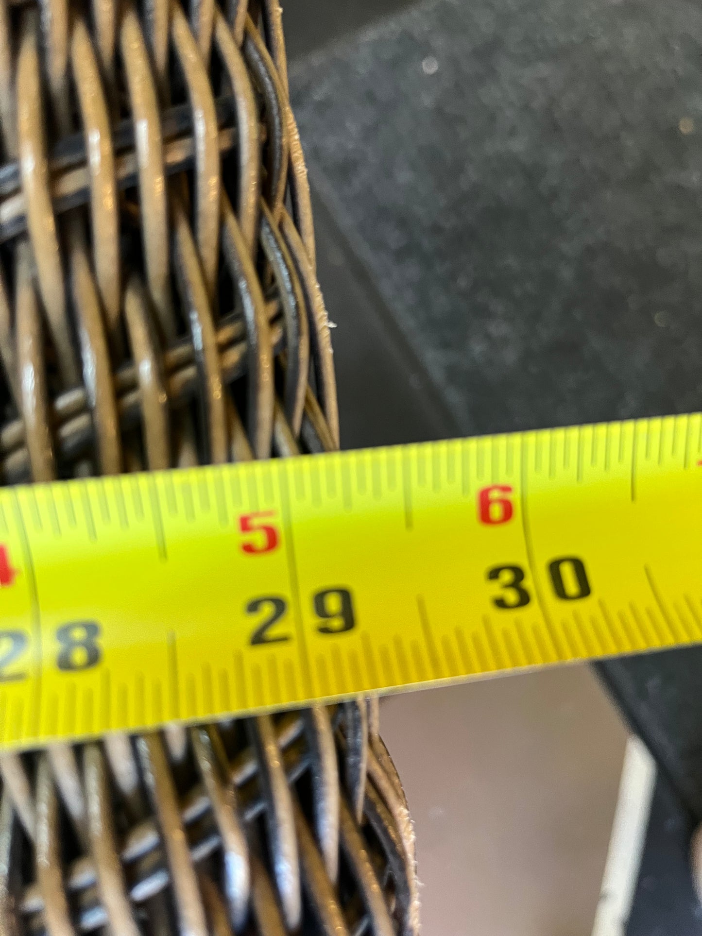 Faux Wicker Outdoor Chair