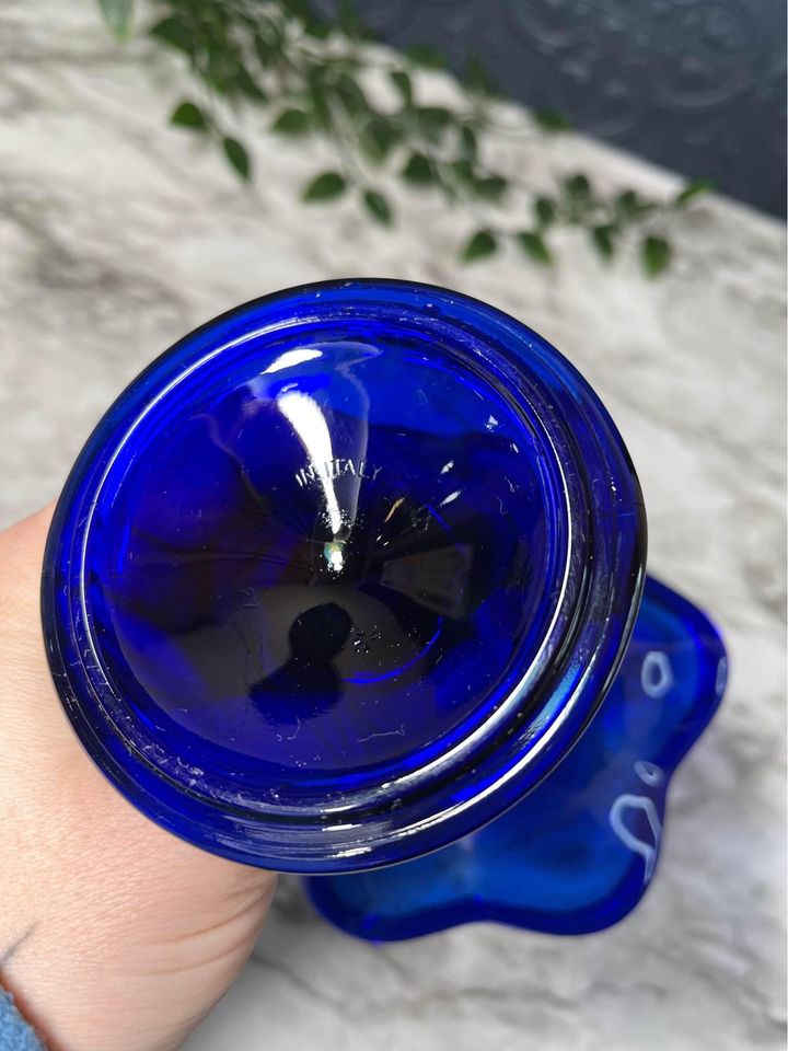 Cobalt blue sundae dishes set of 2
