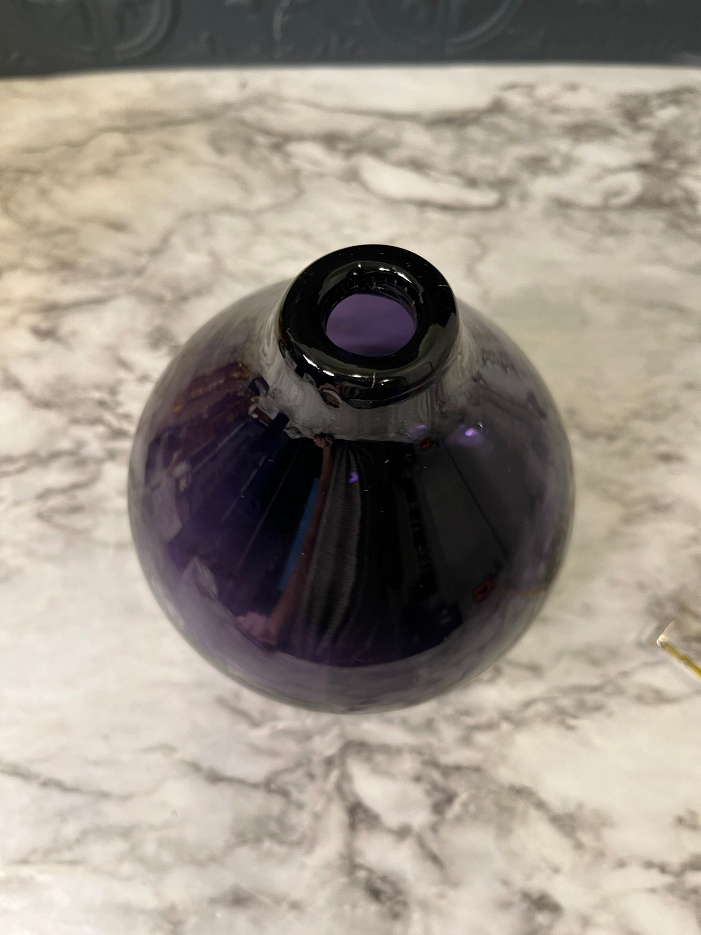Purple Blown Glass Vase
