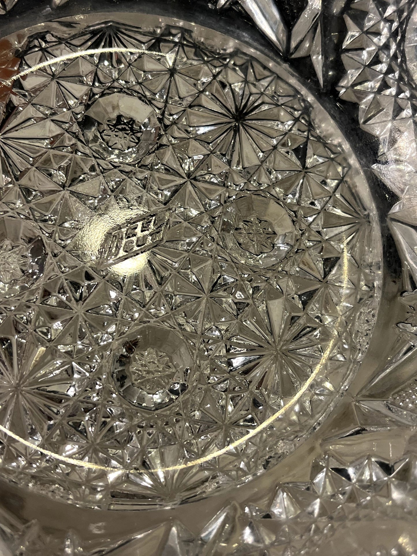 Deep Cut Glass Bowl does have Chips