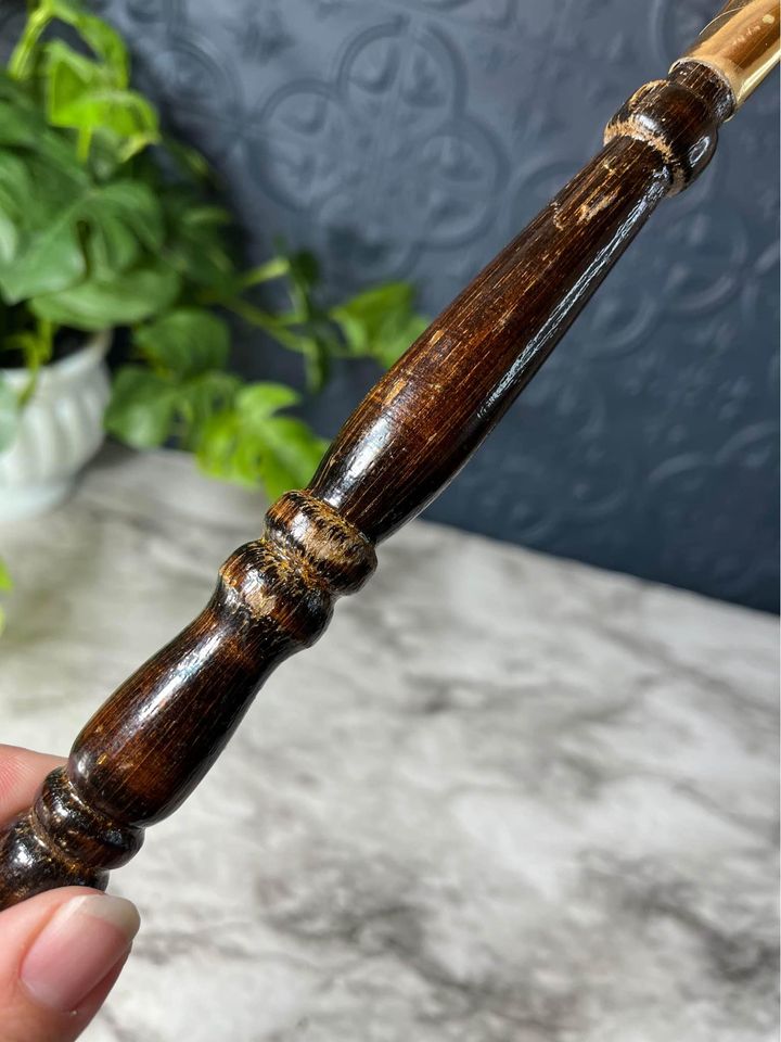 Copper Etched Spoon Wood Handle