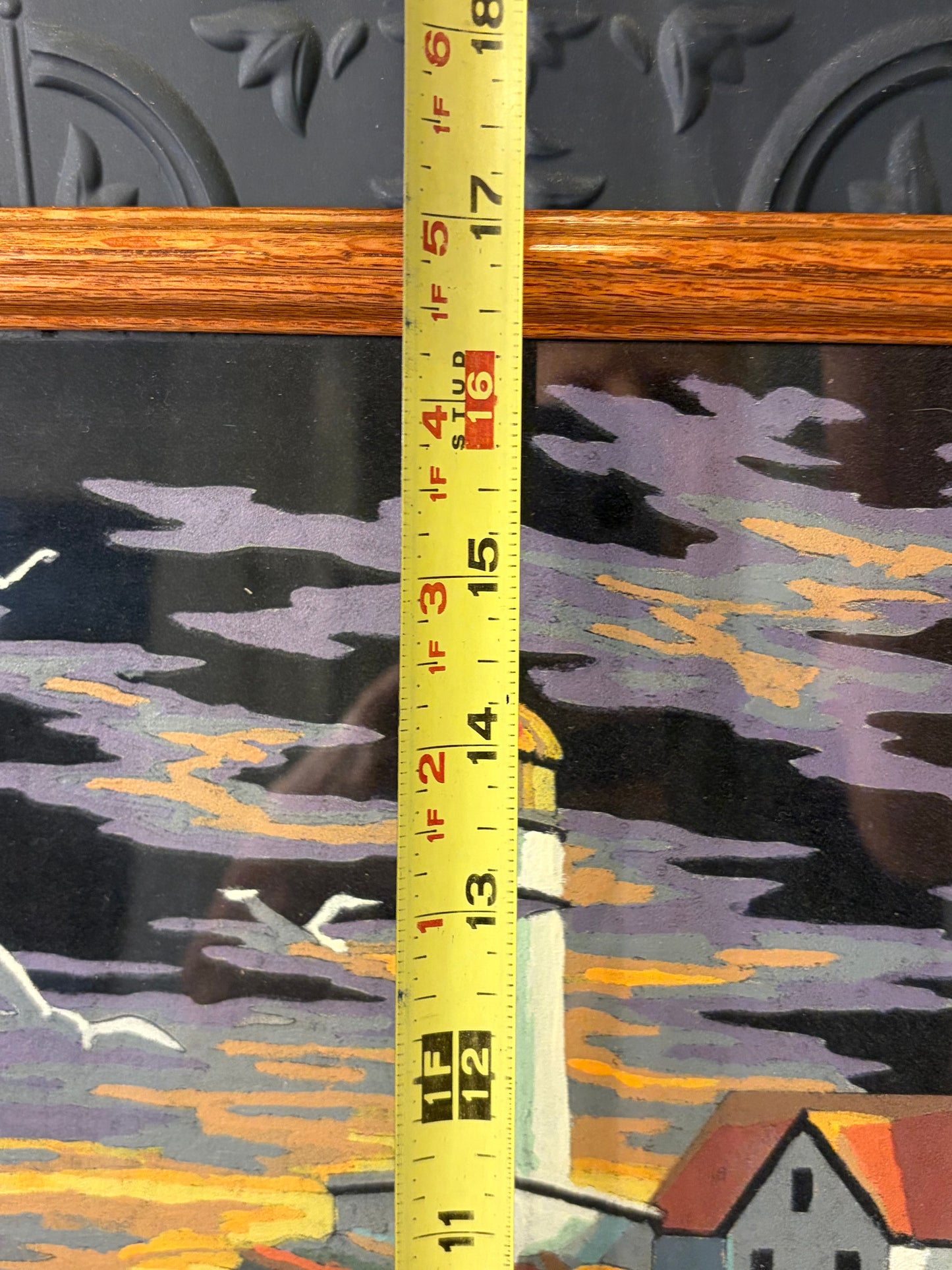 Vintage Paint by Numbers of Lighthouse