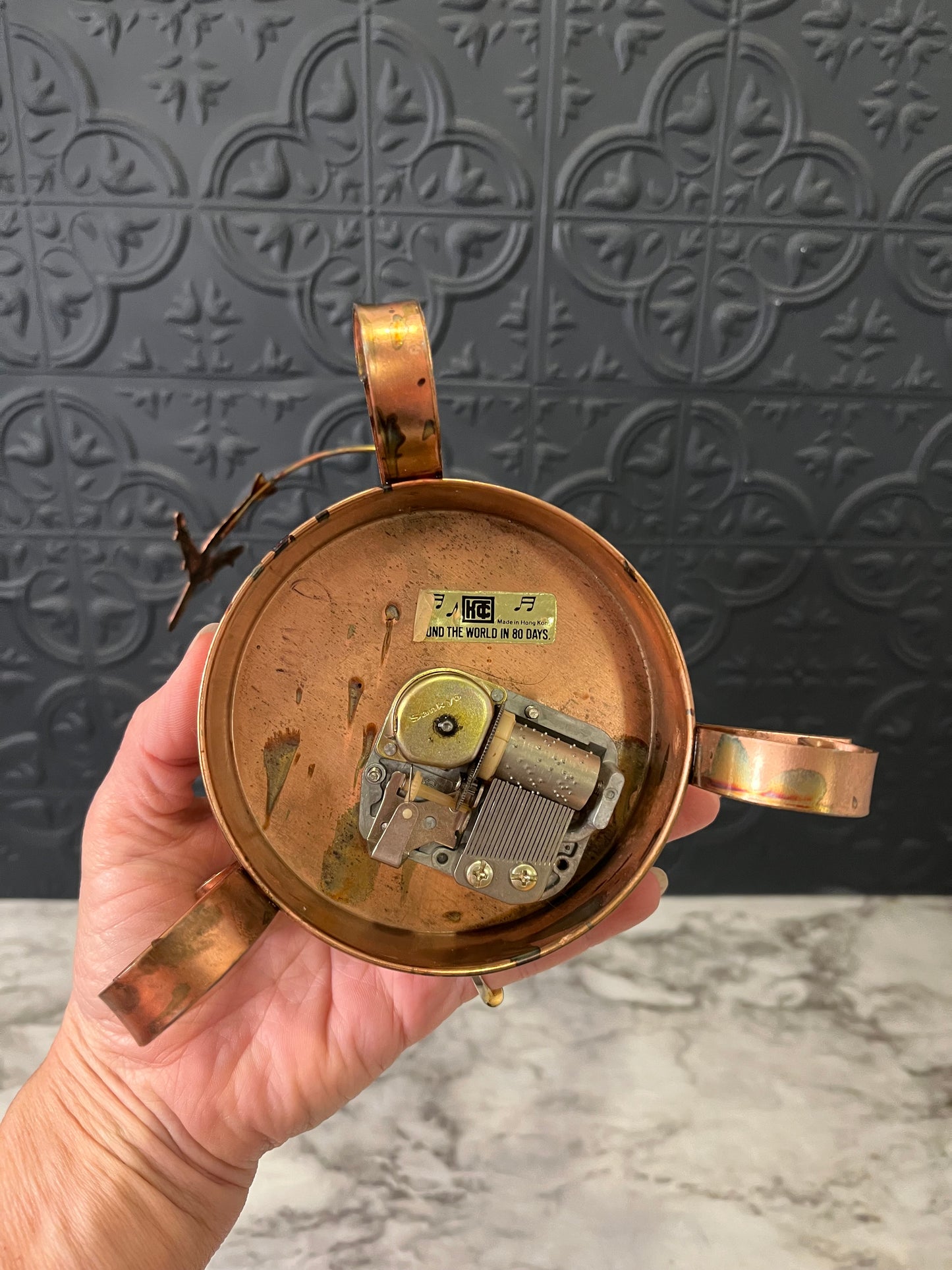 Copper World Music Box Decor Only