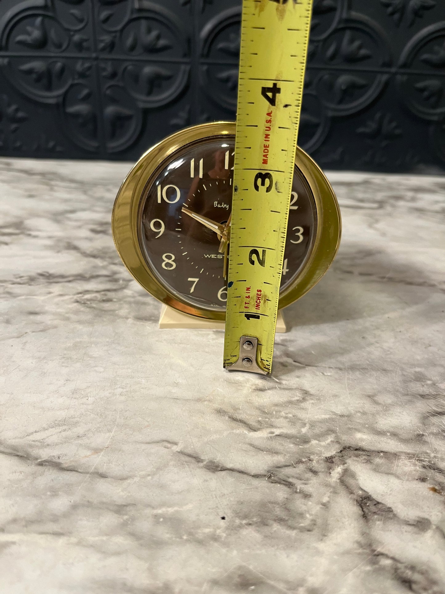 Westclock Baby Ben Travel Clock with Glowing hands AS IS